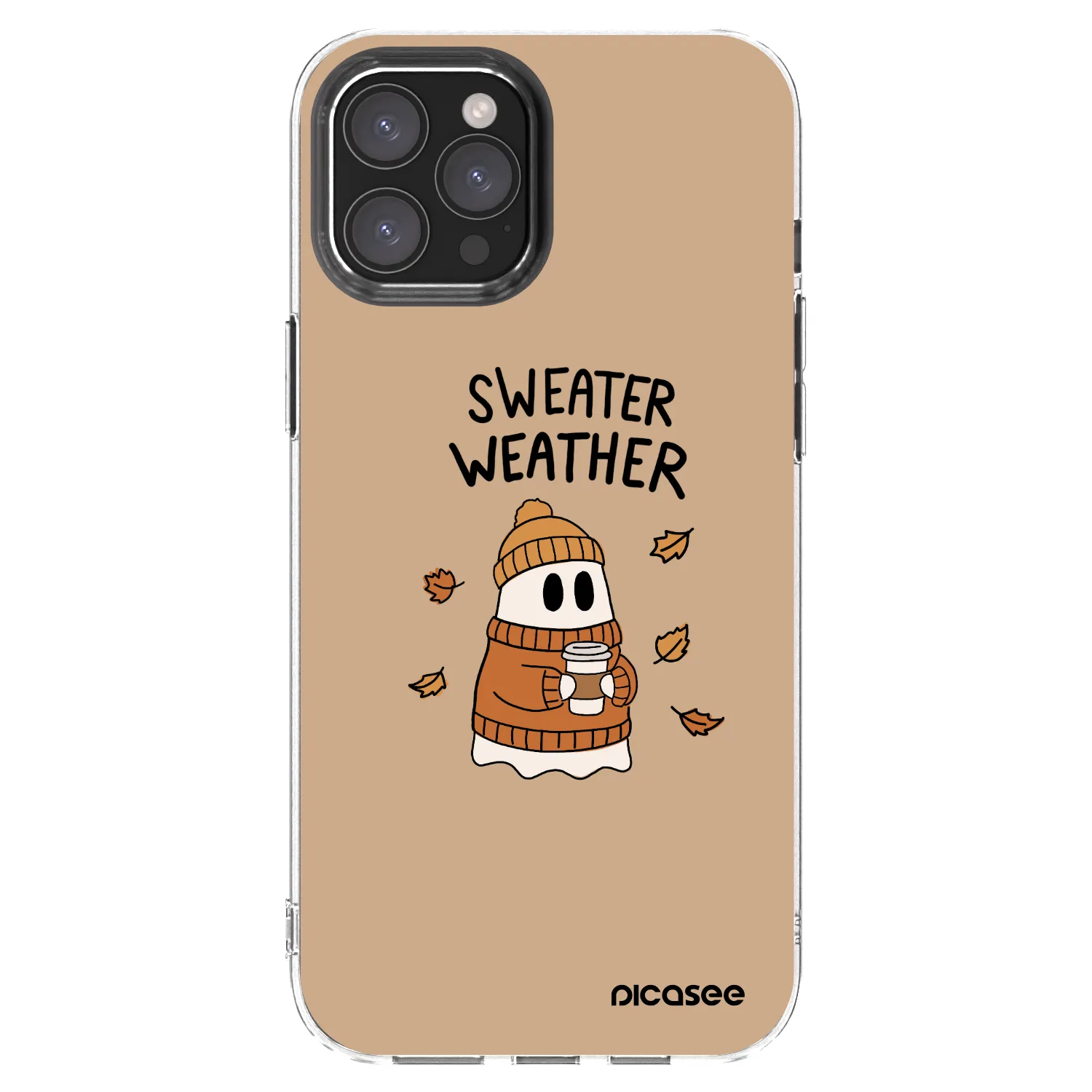 Picasee silikonski prozorni ovitek za Apple iPhone 12 Pro Max - Sweater ghost