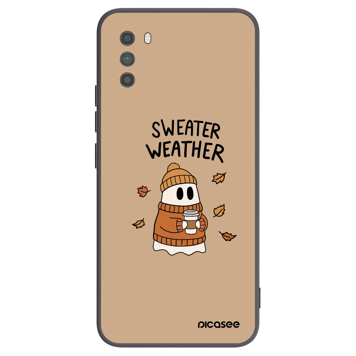 Picasee silikonski črni ovitek za Xiaomi Poco M3 - Sweater ghost