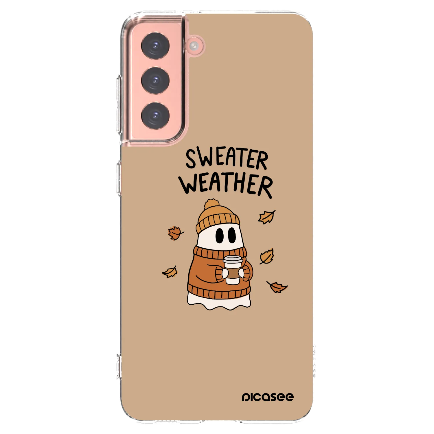 Picasee silikonski prozorni ovitek za Samsung Galaxy S21 5G G991B - Sweater ghost