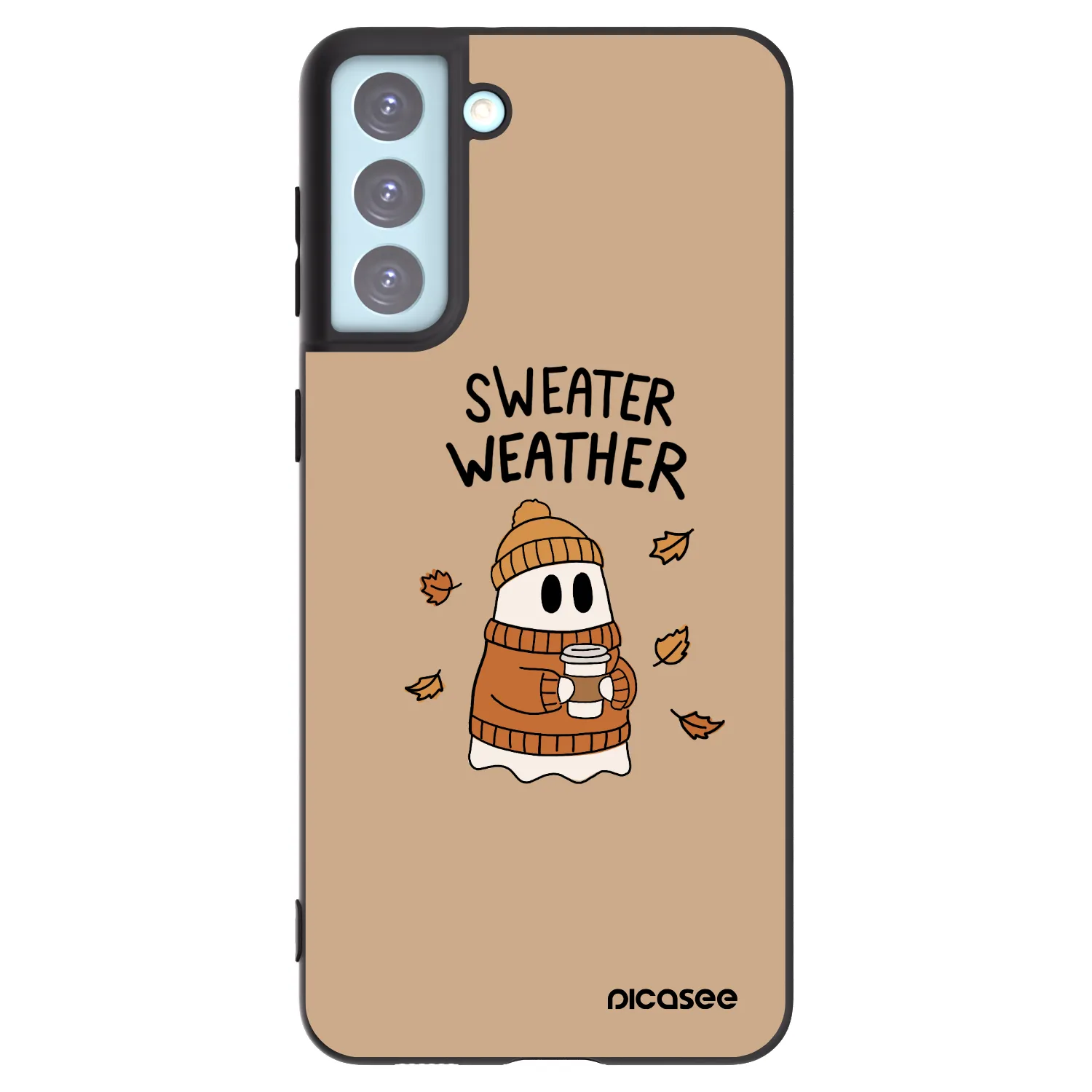 Picasee silikonski črni ovitek za Samsung Galaxy S21+ 5G G996F - Sweater ghost