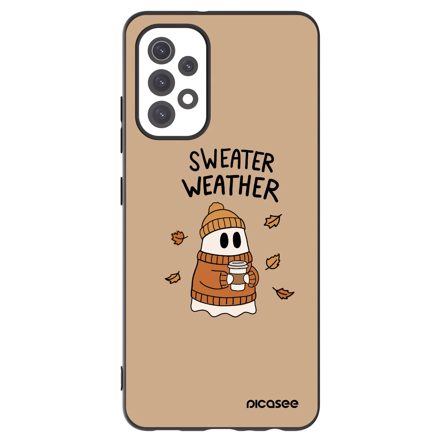 Picasee silikonski črni ovitek za Samsung Galaxy A32 5G A326B - Sweater ghost