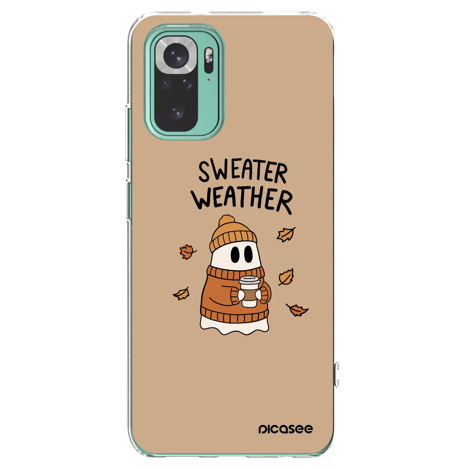 Picasee silikonski prozorni ovitek za Xiaomi Redmi Note 10 Pro - Sweater ghost