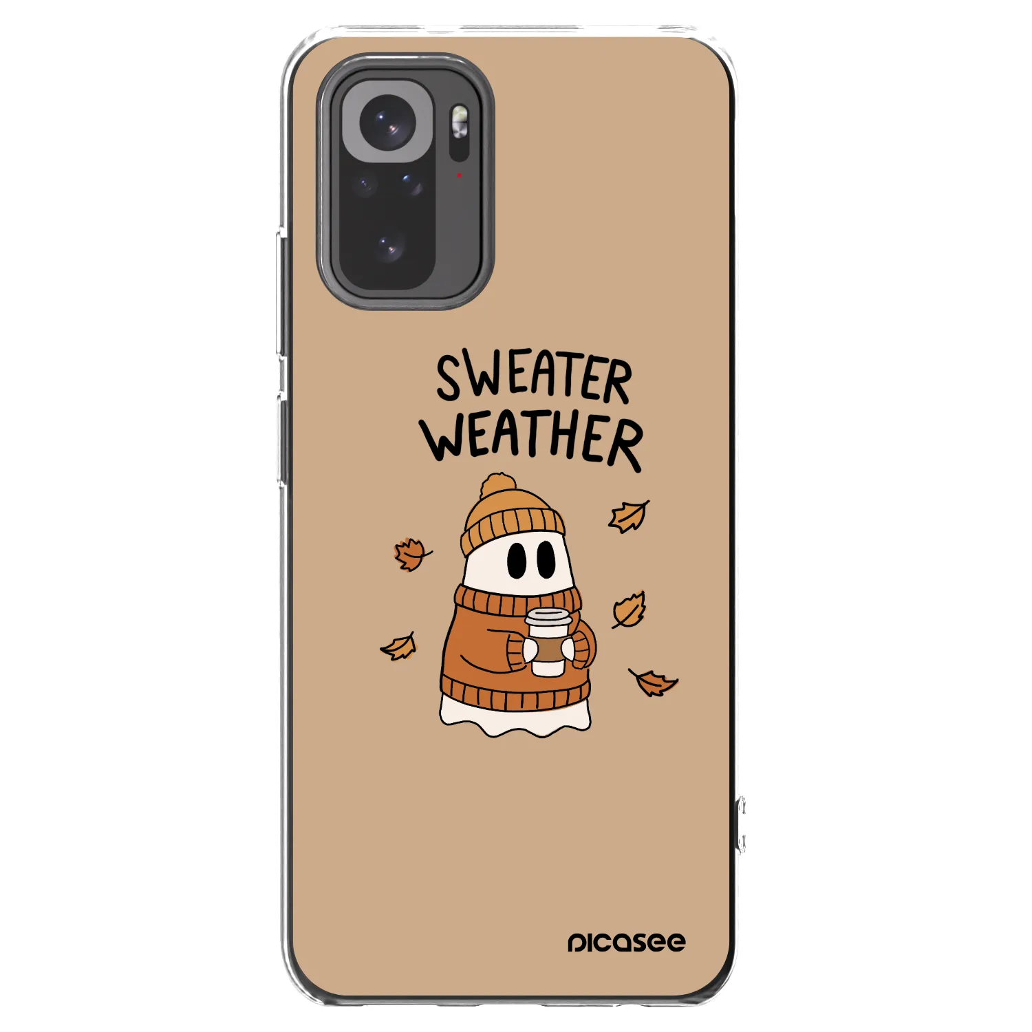 Picasee silikonski prozorni ovitek za Xiaomi Redmi Note 10S - Sweater ghost