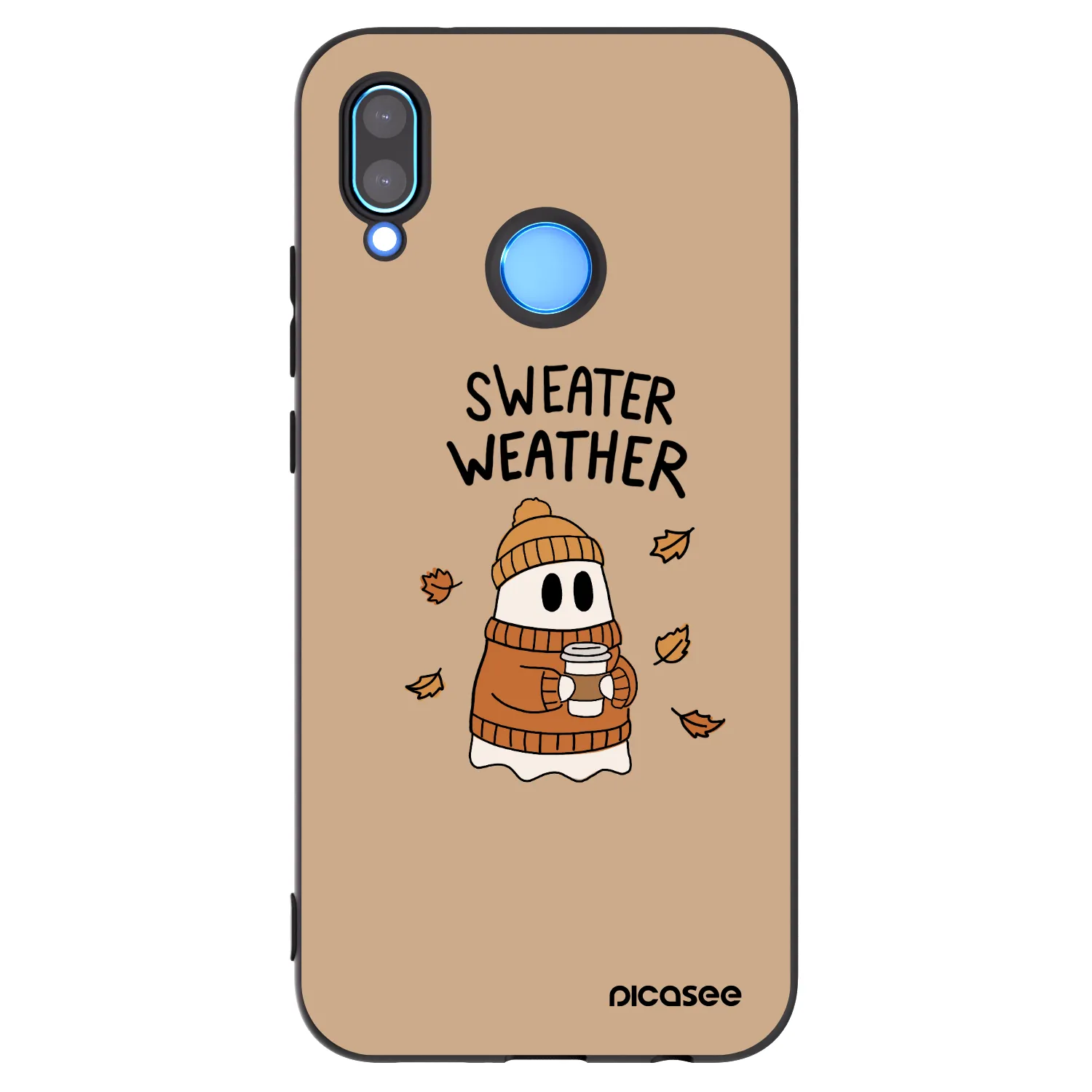 Picasee silikonski črni ovitek za Huawei P20 Lite - Sweater ghost