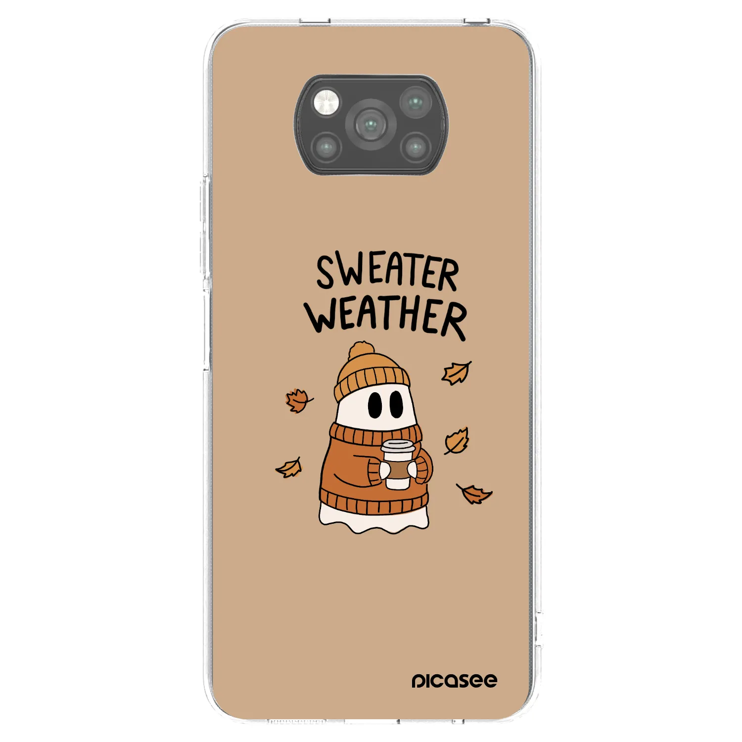 Picasee silikonski črni ovitek za Xiaomi Poco X3 Pro - Sweater ghost