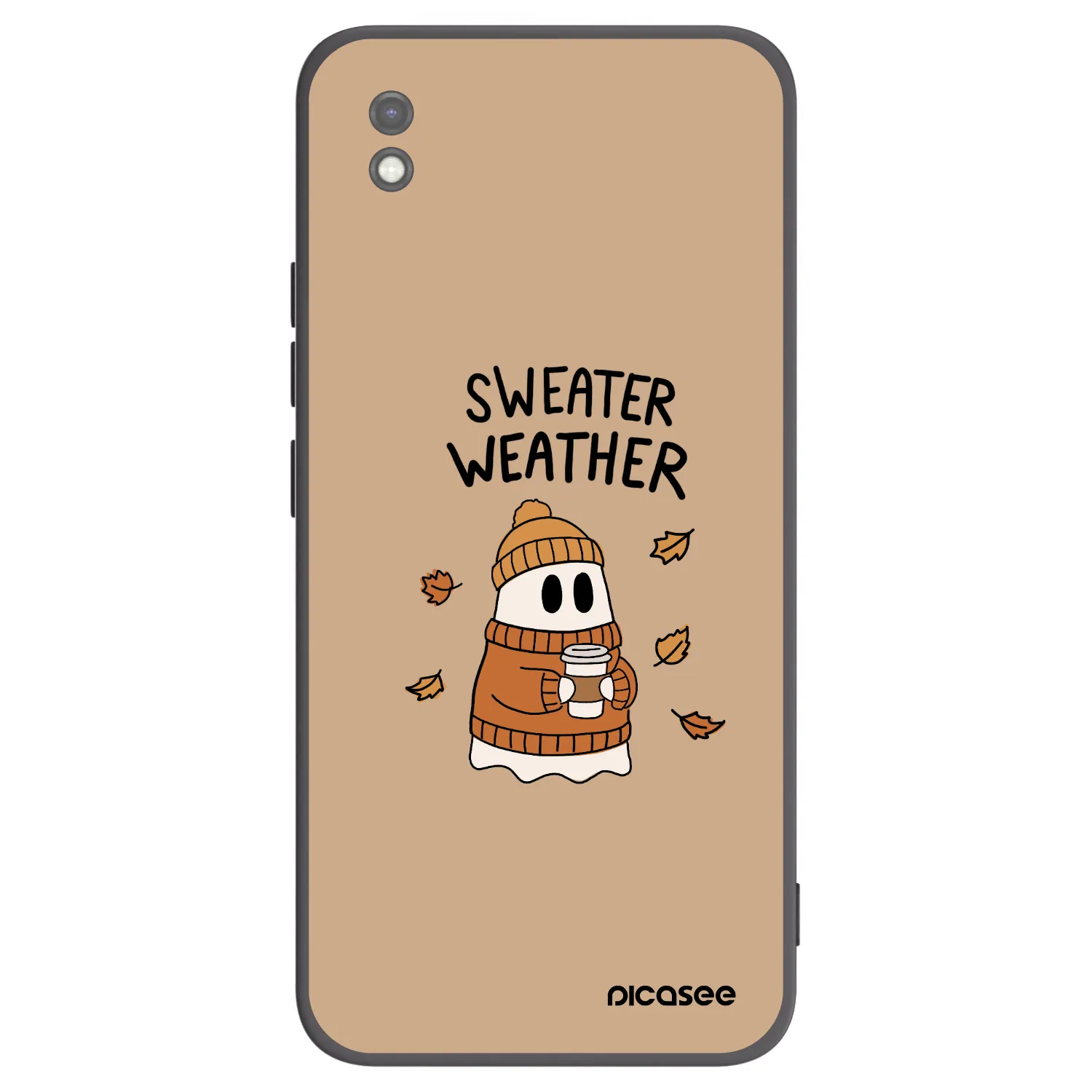 Picasee silikonski črni ovitek za Xiaomi Redmi 9AT - Sweater ghost