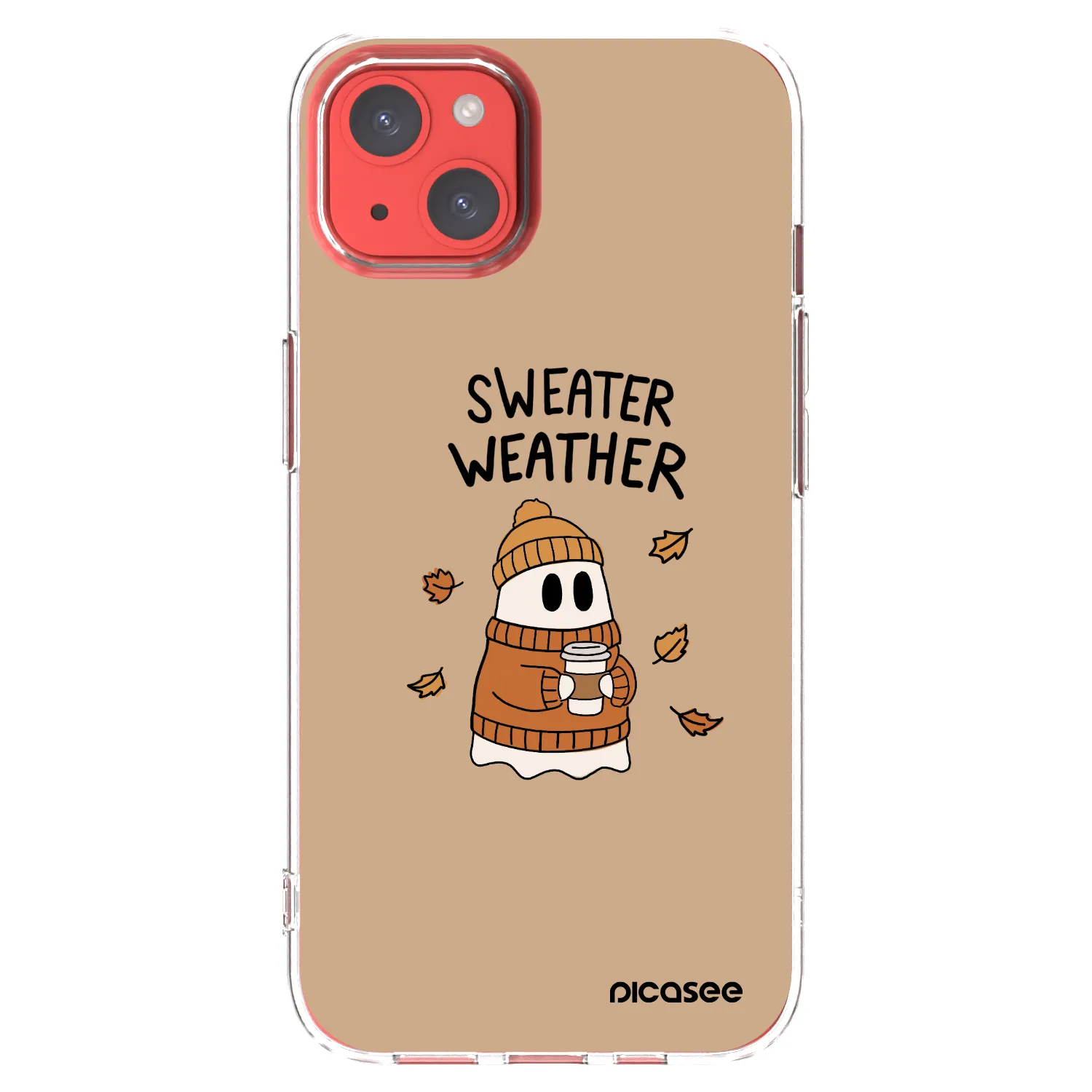 Picasee silikonski prozorni ovitek za Apple iPhone 13 - Sweater ghost