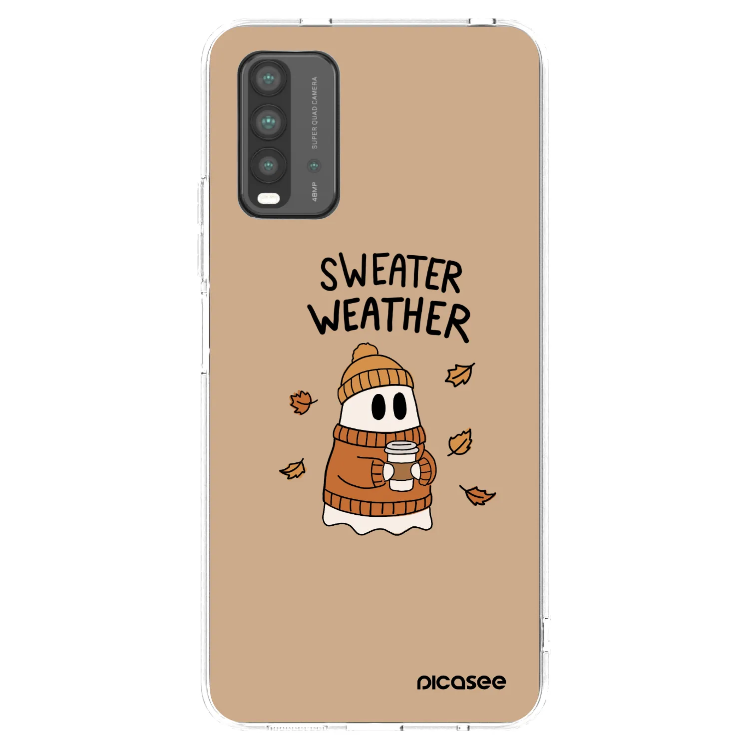 Picasee silikonski prozorni ovitek za Xiaomi Redmi 9T - Sweater ghost