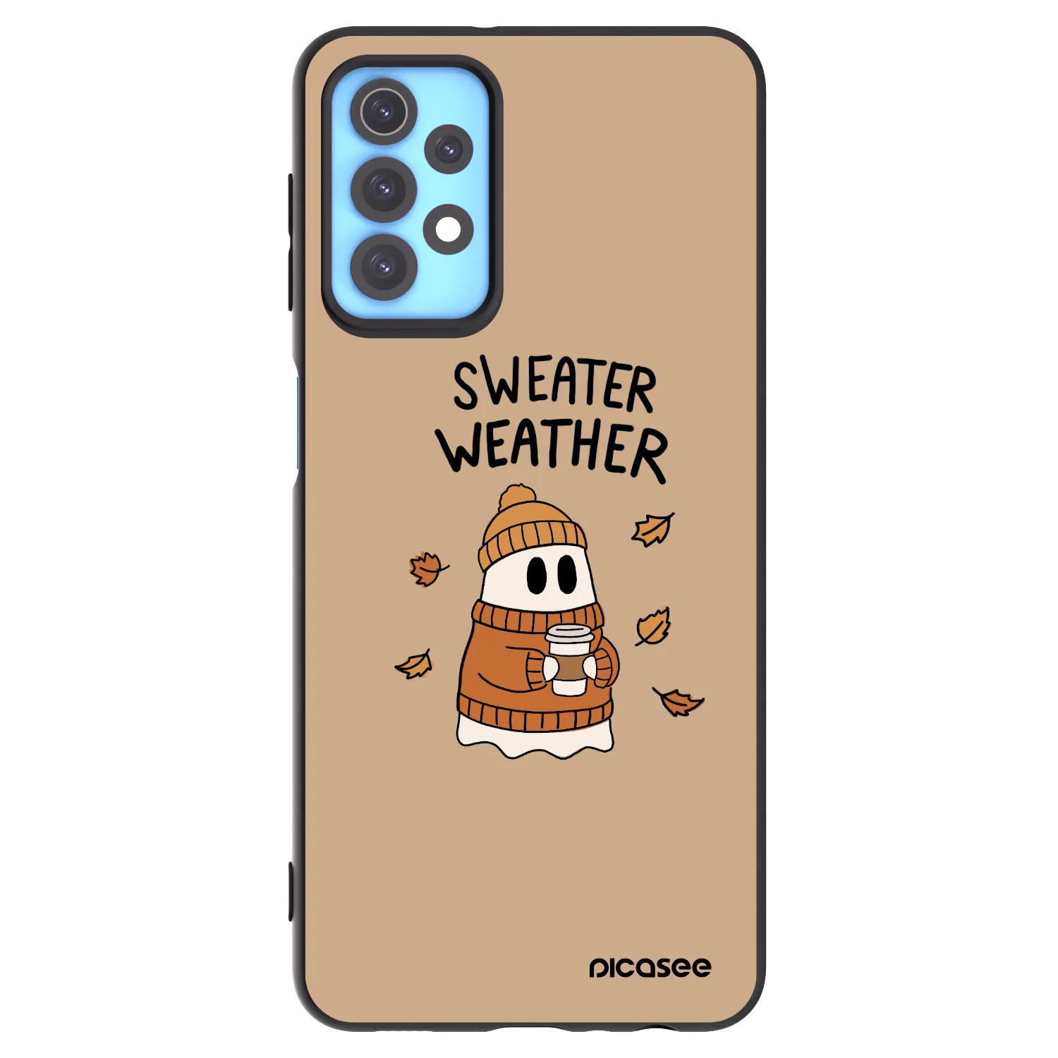Picasee silikonski črni ovitek za Samsung Galaxy A32 4G SM-A325F - Sweater ghost