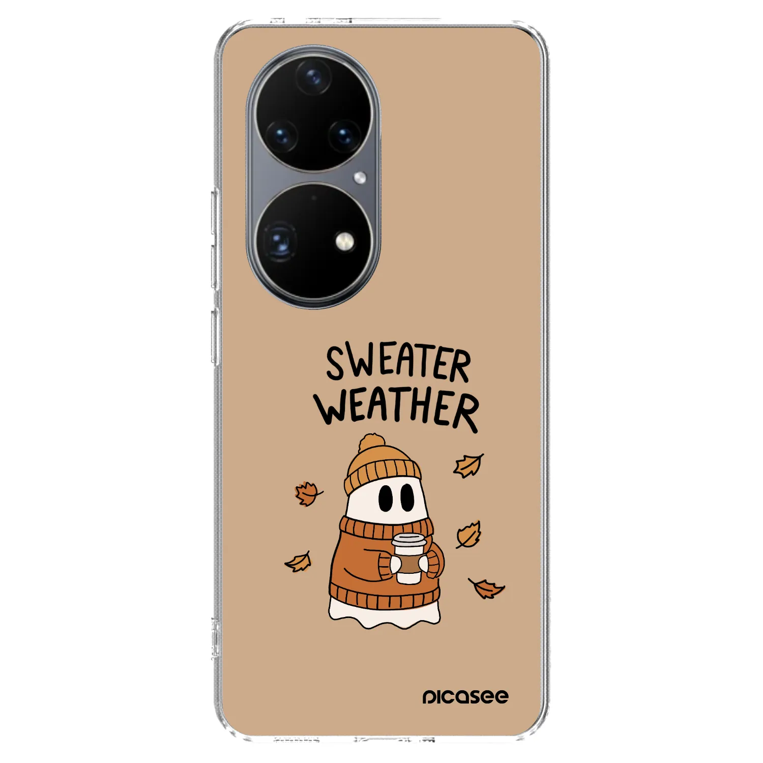 Picasee silikonski prozorni ovitek za Huawei P50 - Sweater ghost