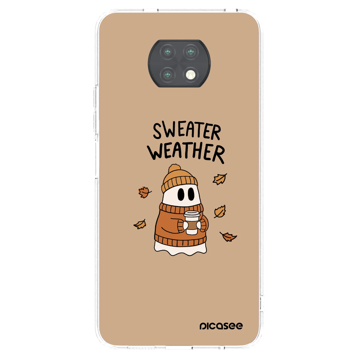 Picasee silikonski prozorni ovitek za Xiaomi Redmi Note 9T - Sweater ghost