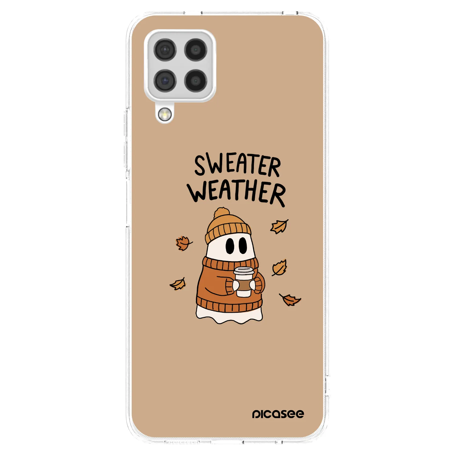 Picasee silikonski prozorni ovitek za Samsung Galaxy A22 A225F 4G - Sweater ghost