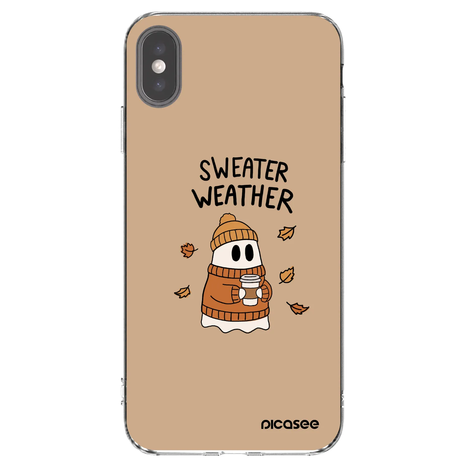 Picasee silikonski prozorni ovitek za Apple iPhone XS Max - Sweater ghost