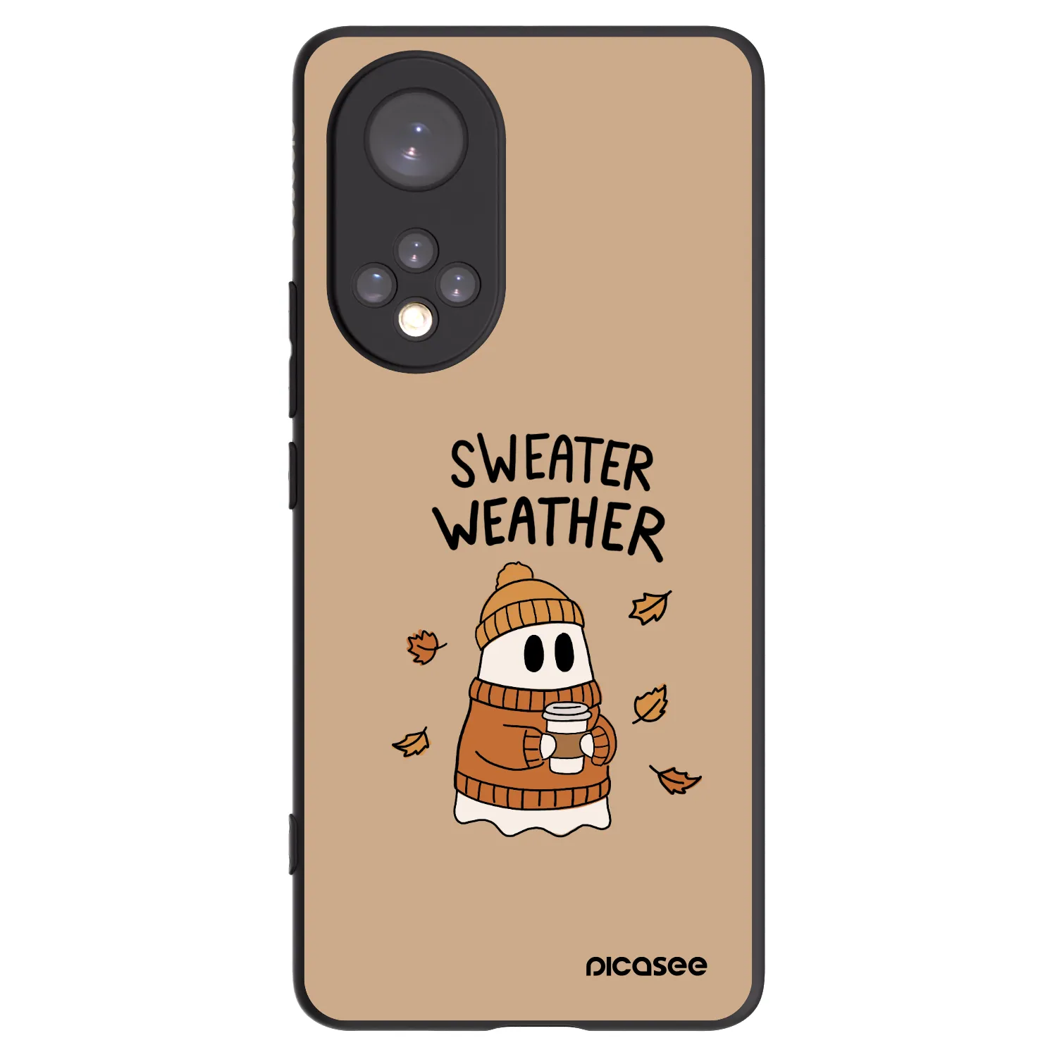 Picasee silikonski črni ovitek za Honor 50 5G - Sweater ghost
