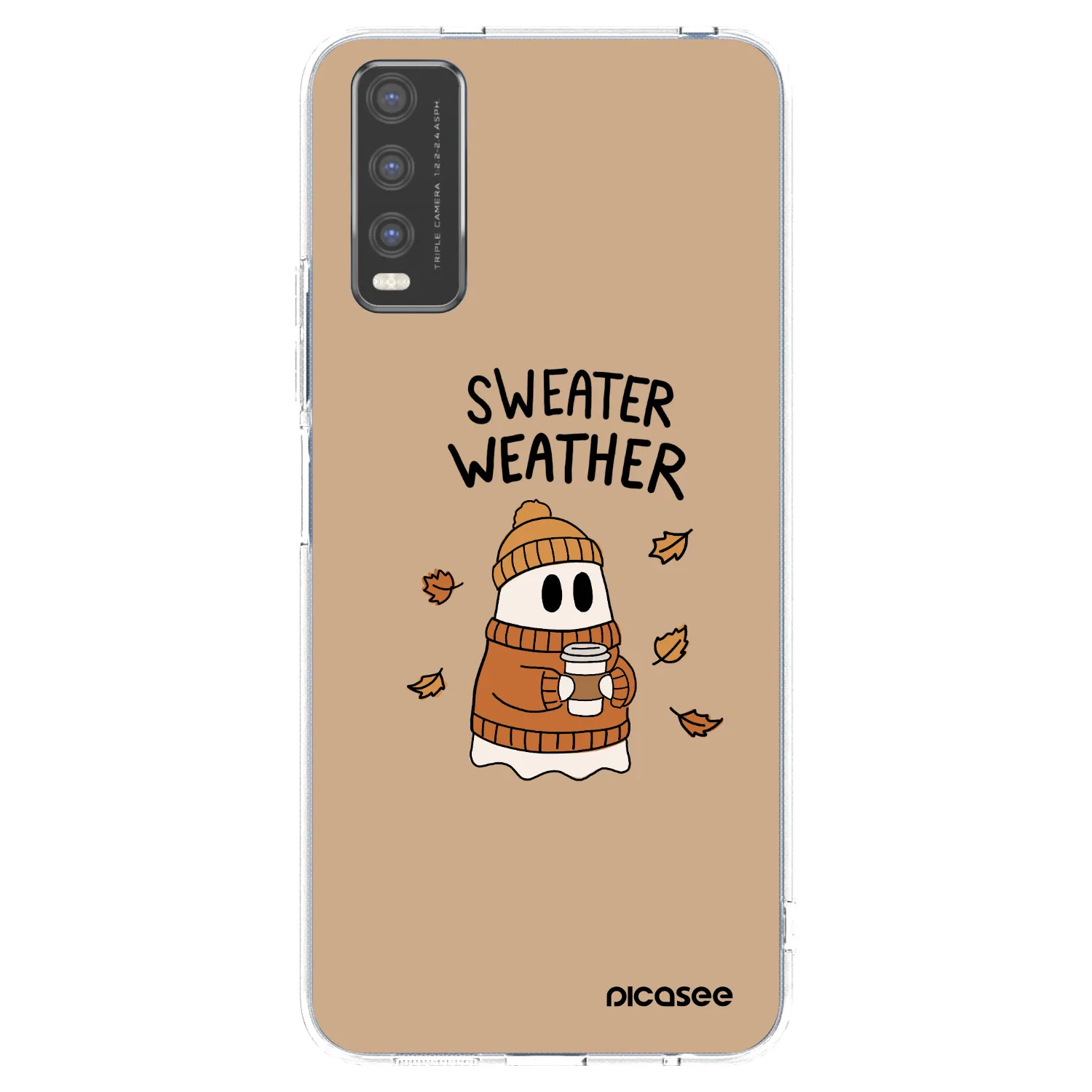 Picasee silikonski prozorni ovitek za Vivo Y20s - Sweater ghost