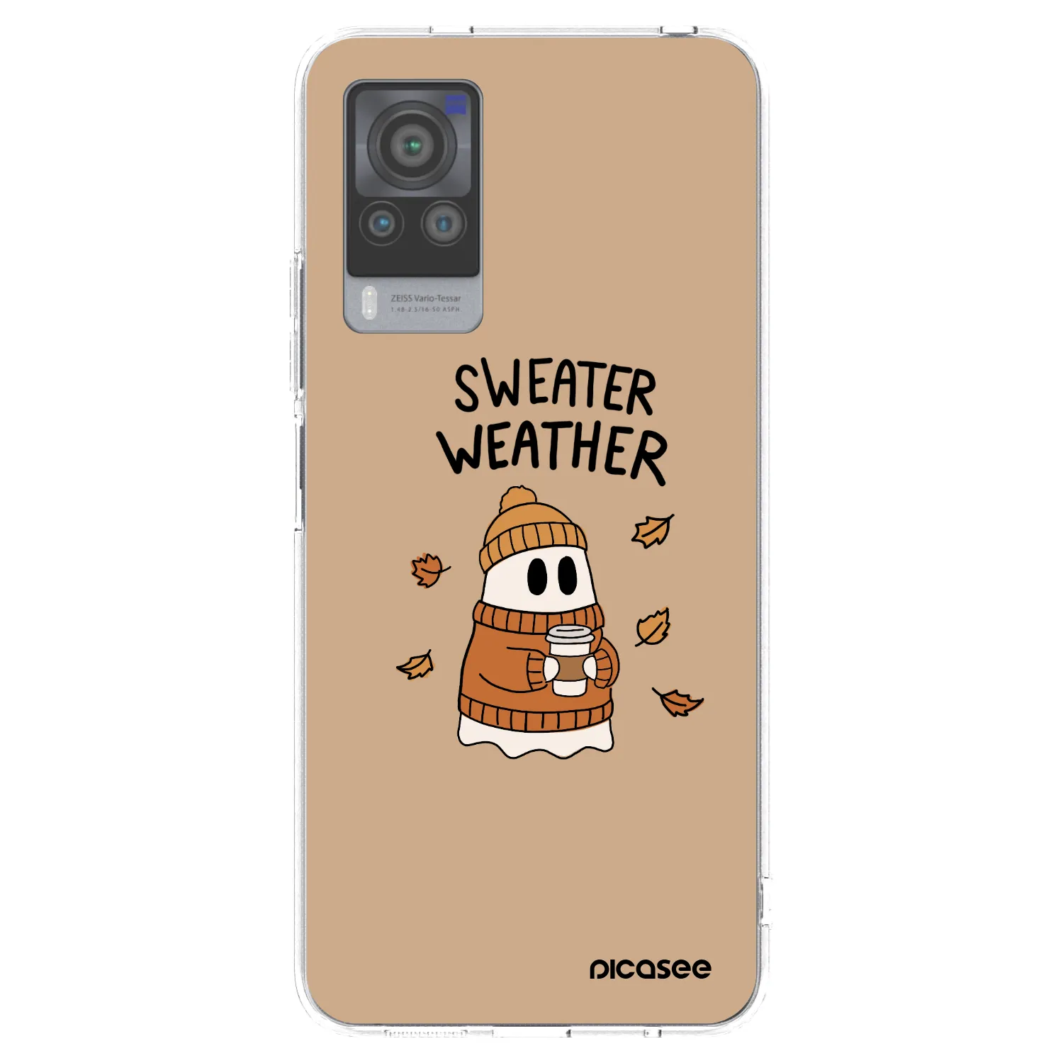 Picasee silikonski prozorni ovitek za Vivo X60 Pro 5G - Sweater ghost