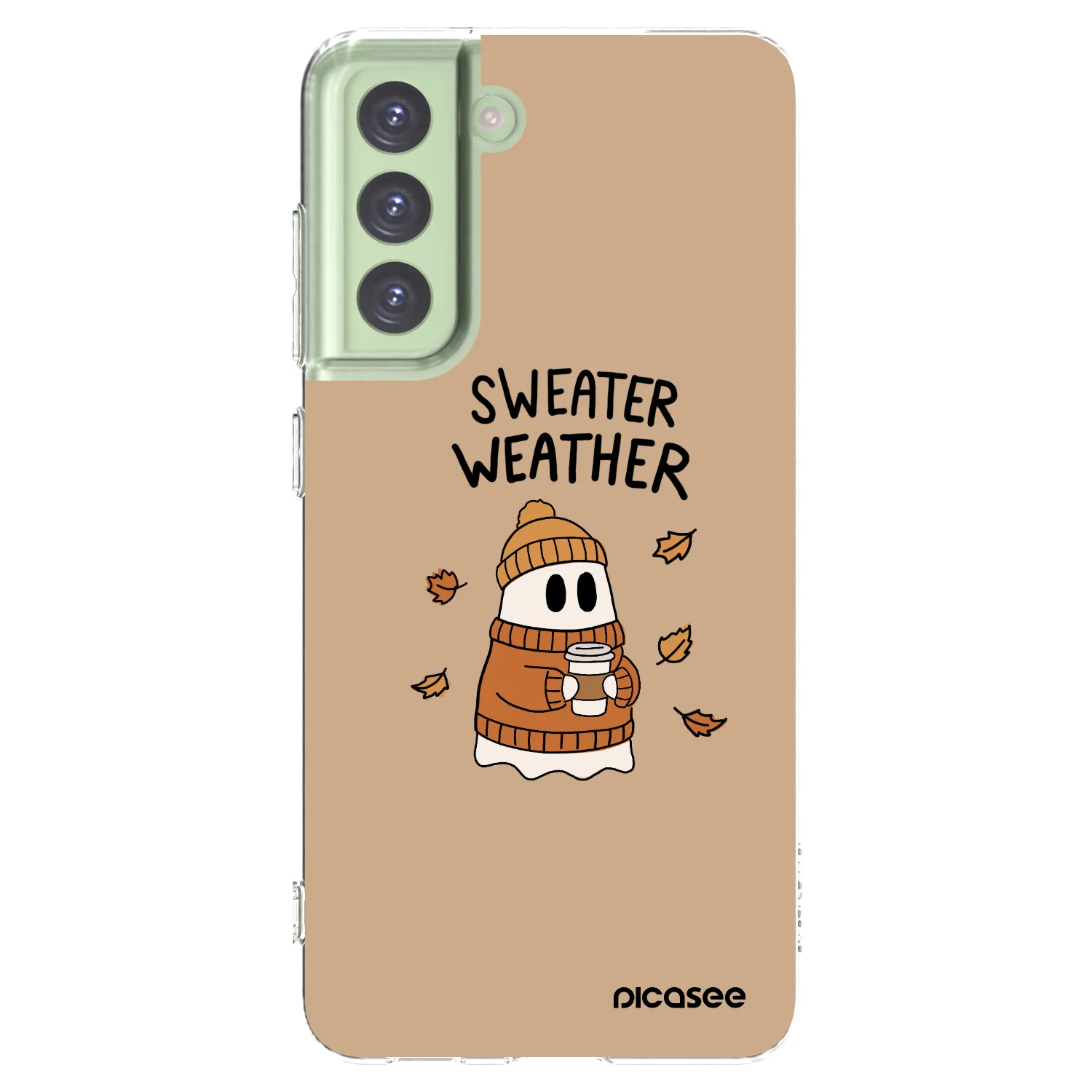 Picasee silikonski prozorni ovitek za Samsung Galaxy S21 FE 5G - Sweater ghost