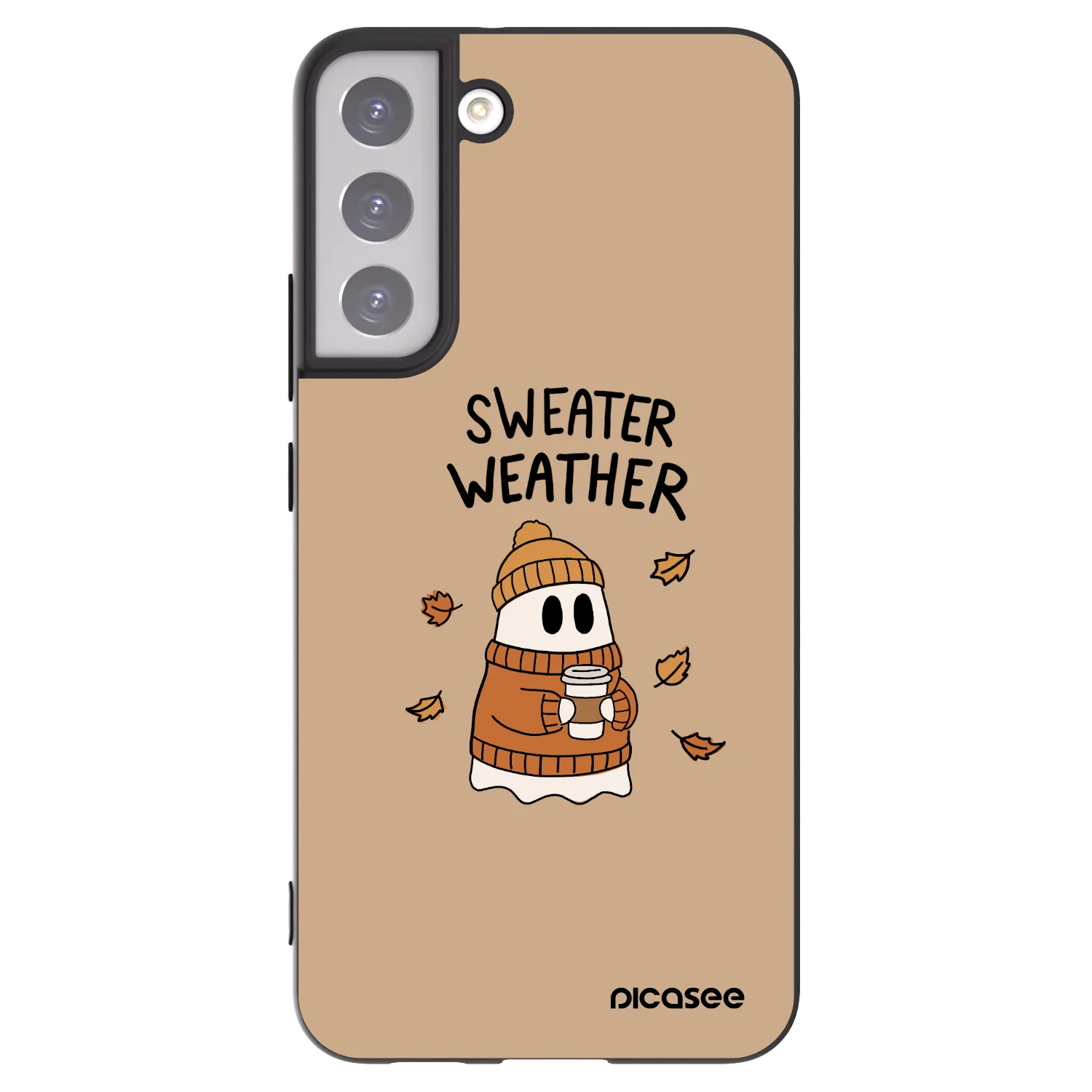 Picasee silikonski črni ovitek za Samsung Galaxy S22+ 5G - Sweater ghost