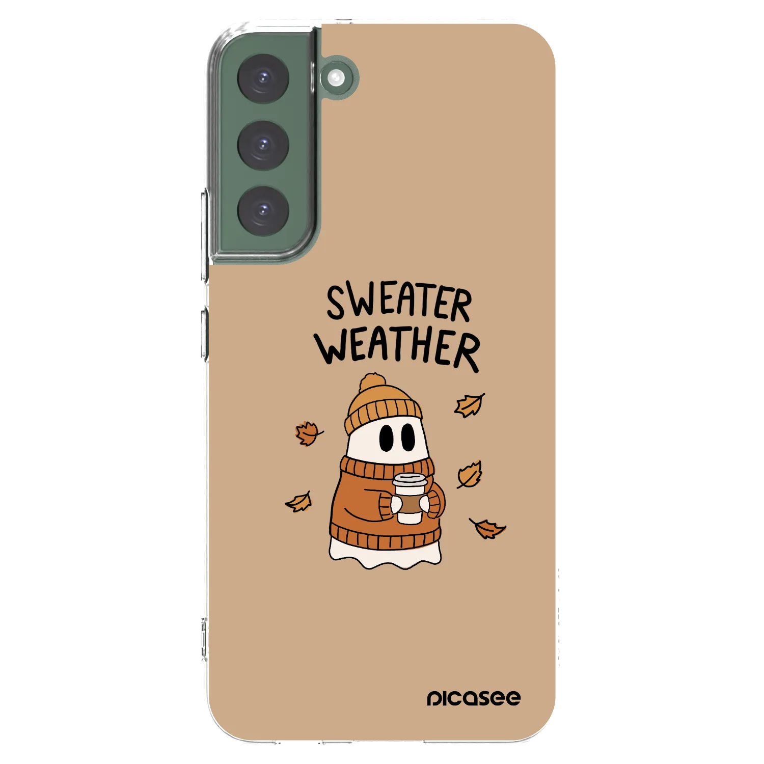 Picasee silikonski prozorni ovitek za Samsung Galaxy S22+ 5G - Sweater ghost
