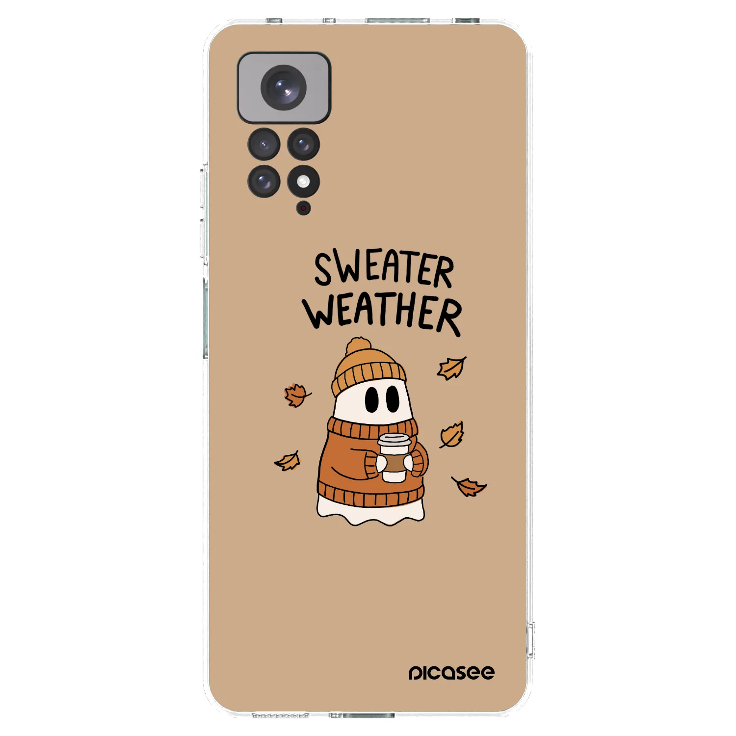 Picasee silikonski prozorni ovitek za Xiaomi Redmi Note 11 - Sweater ghost