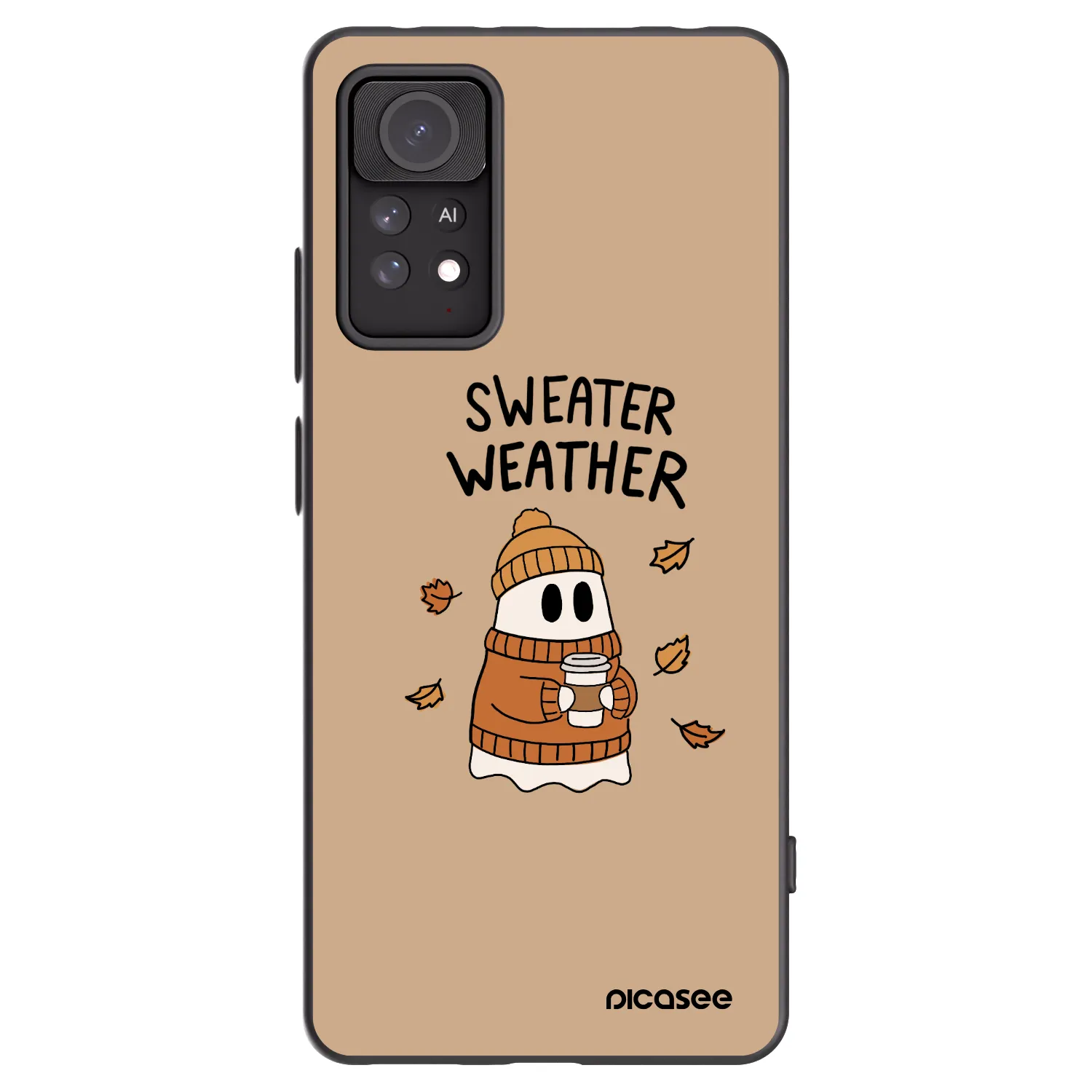 Picasee silikonski črni ovitek za Xiaomi Redmi Note 11 Pro 5G - Sweater ghost
