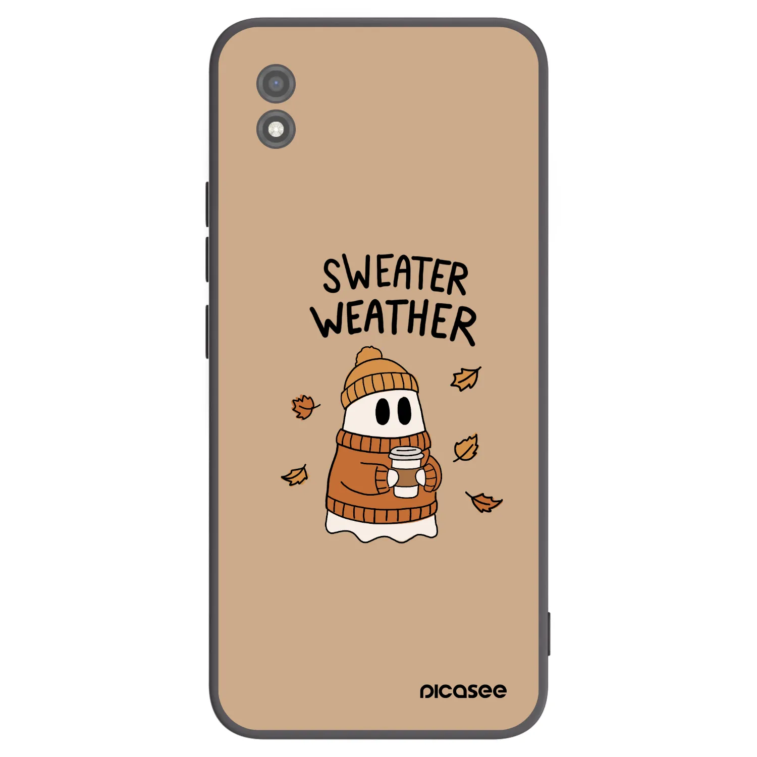 Picasee silikonski črni ovitek za Realme C11 (2021) - Sweater ghost
