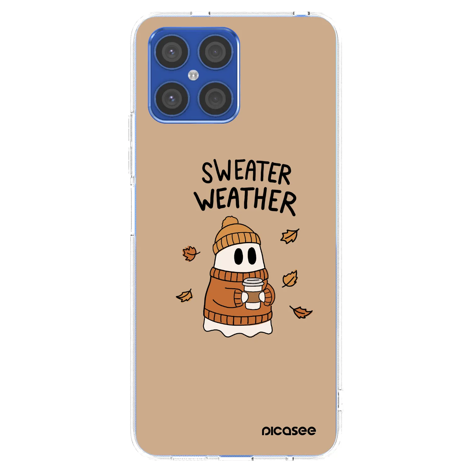Picasee silikonski prozorni ovitek za Honor X8 4G - Sweater ghost