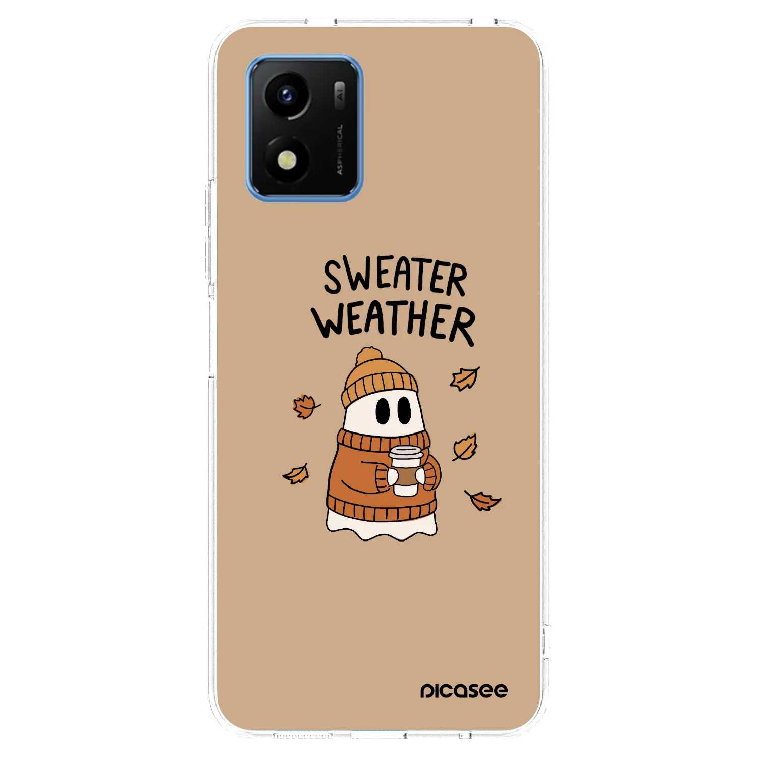 Picasee silikonski prozorni ovitek za Vivo Y01 - Sweater ghost