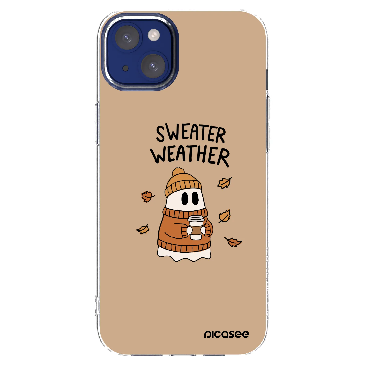 Picasee silikonski prozorni ovitek za Apple iPhone 14 Plus - Sweater ghost
