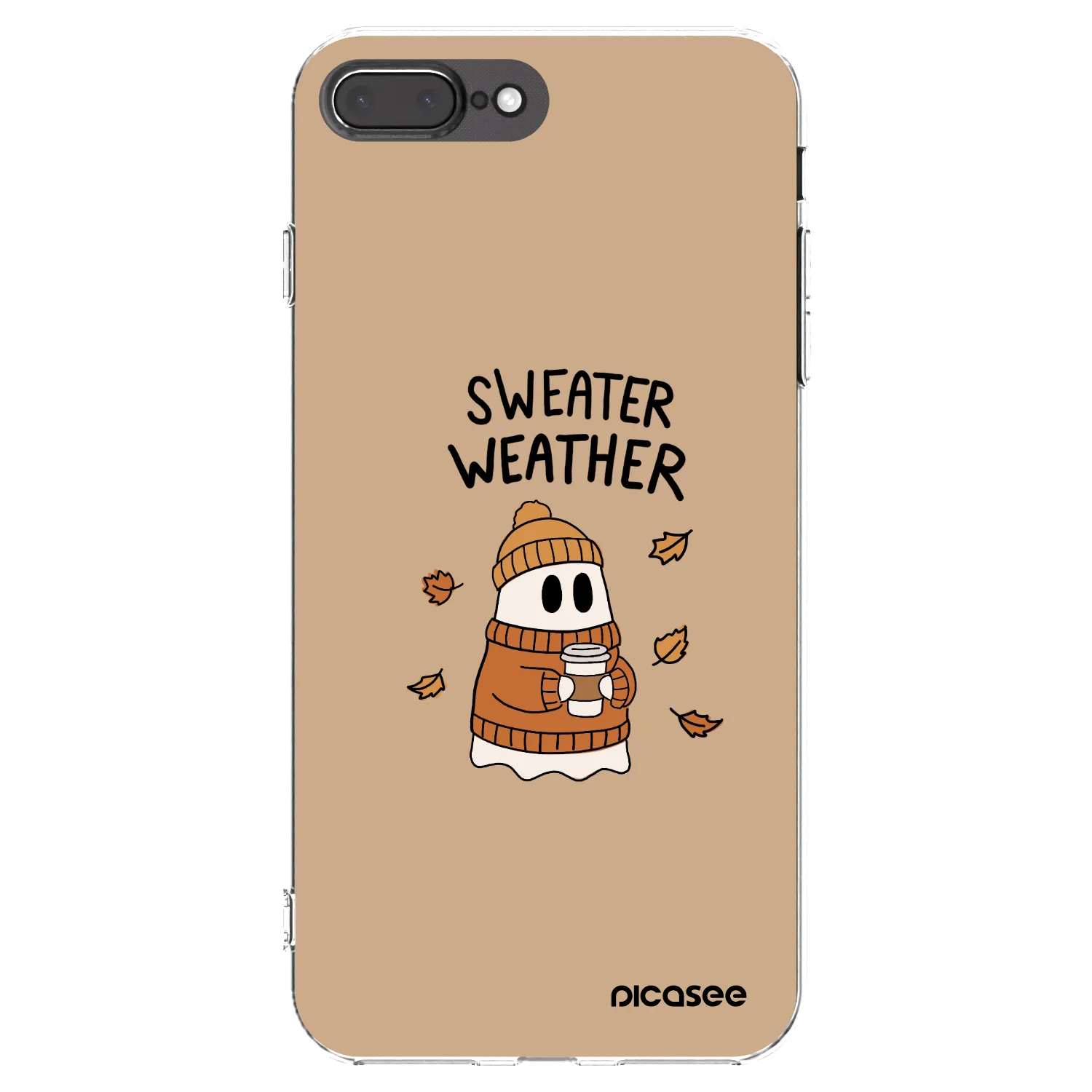 Picasee silikonski prozorni ovitek za Apple iPhone 8 Plus - Sweater ghost