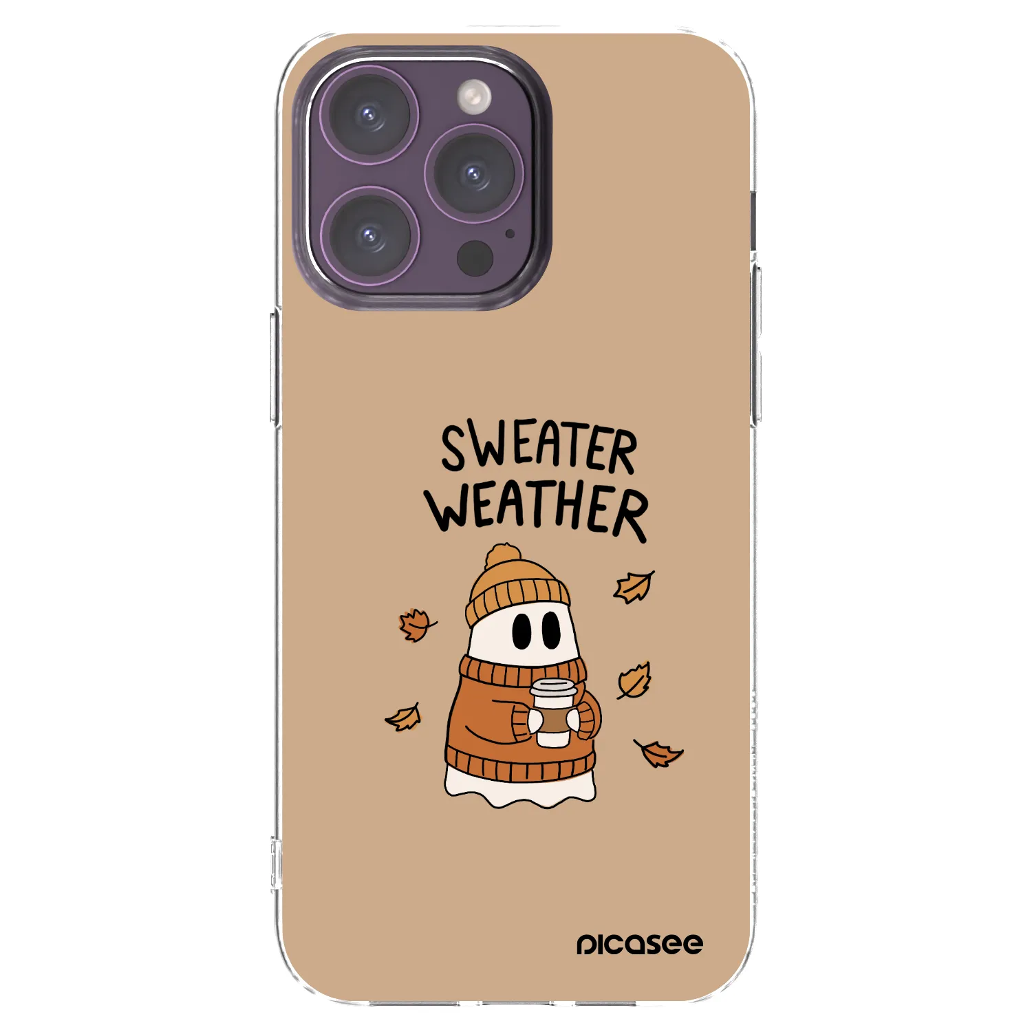 Picasee silikonski prozorni ovitek za Apple iPhone 14 Pro Max - Sweater ghost