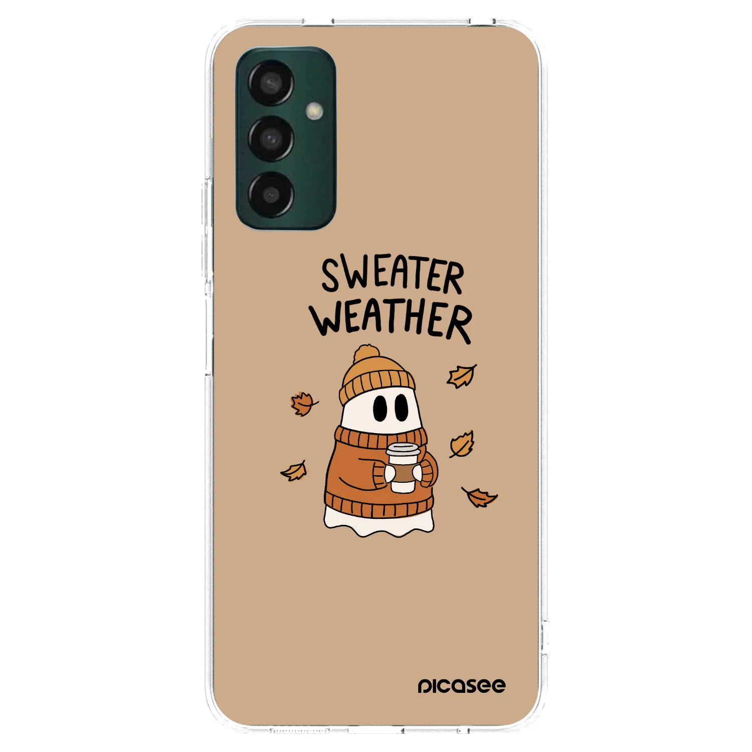 Picasee silikonski prozorni ovitek za Samsung Galaxy M13 M135F - Sweater ghost