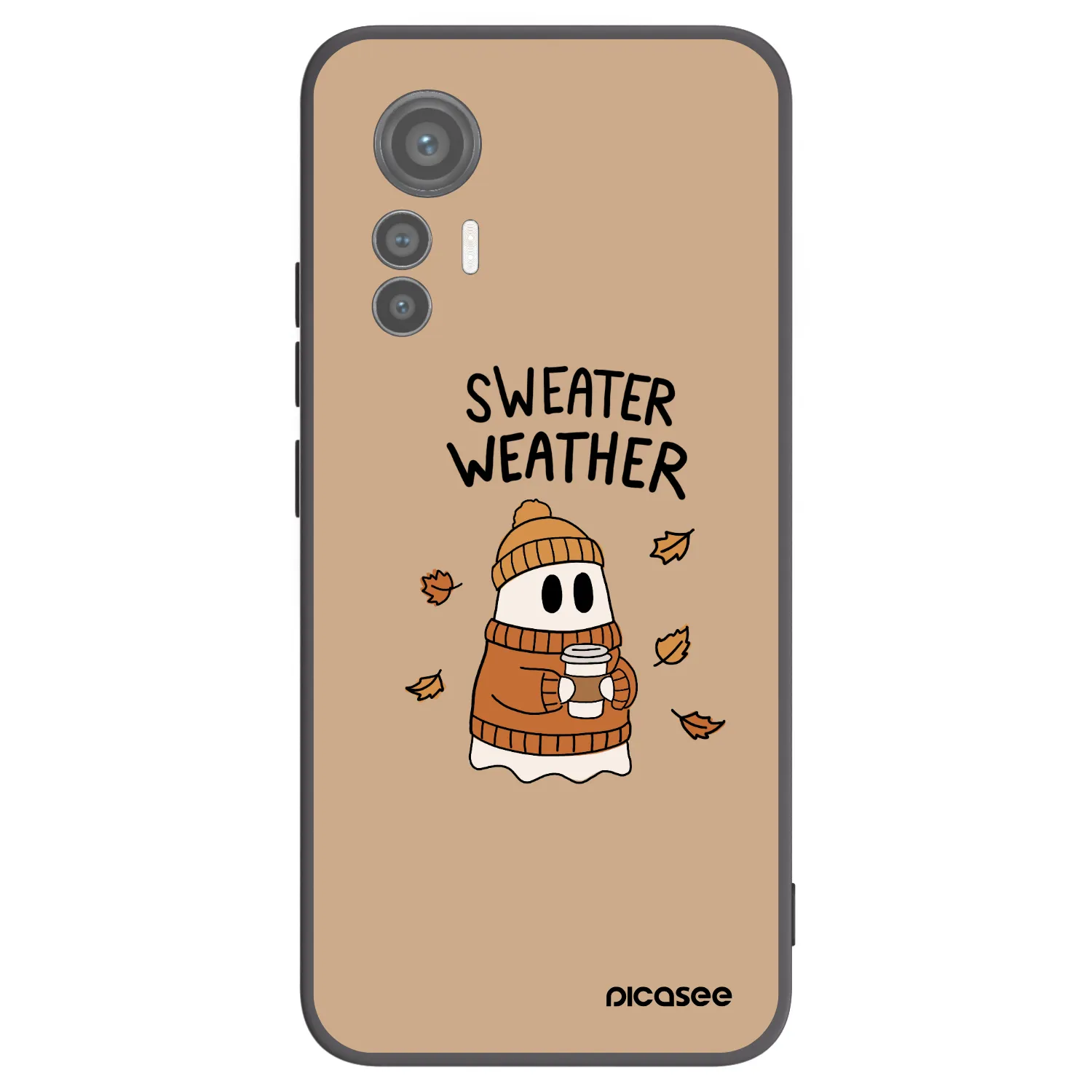 Picasee silikonski črni ovitek za Xiaomi 12 Lite - Sweater ghost