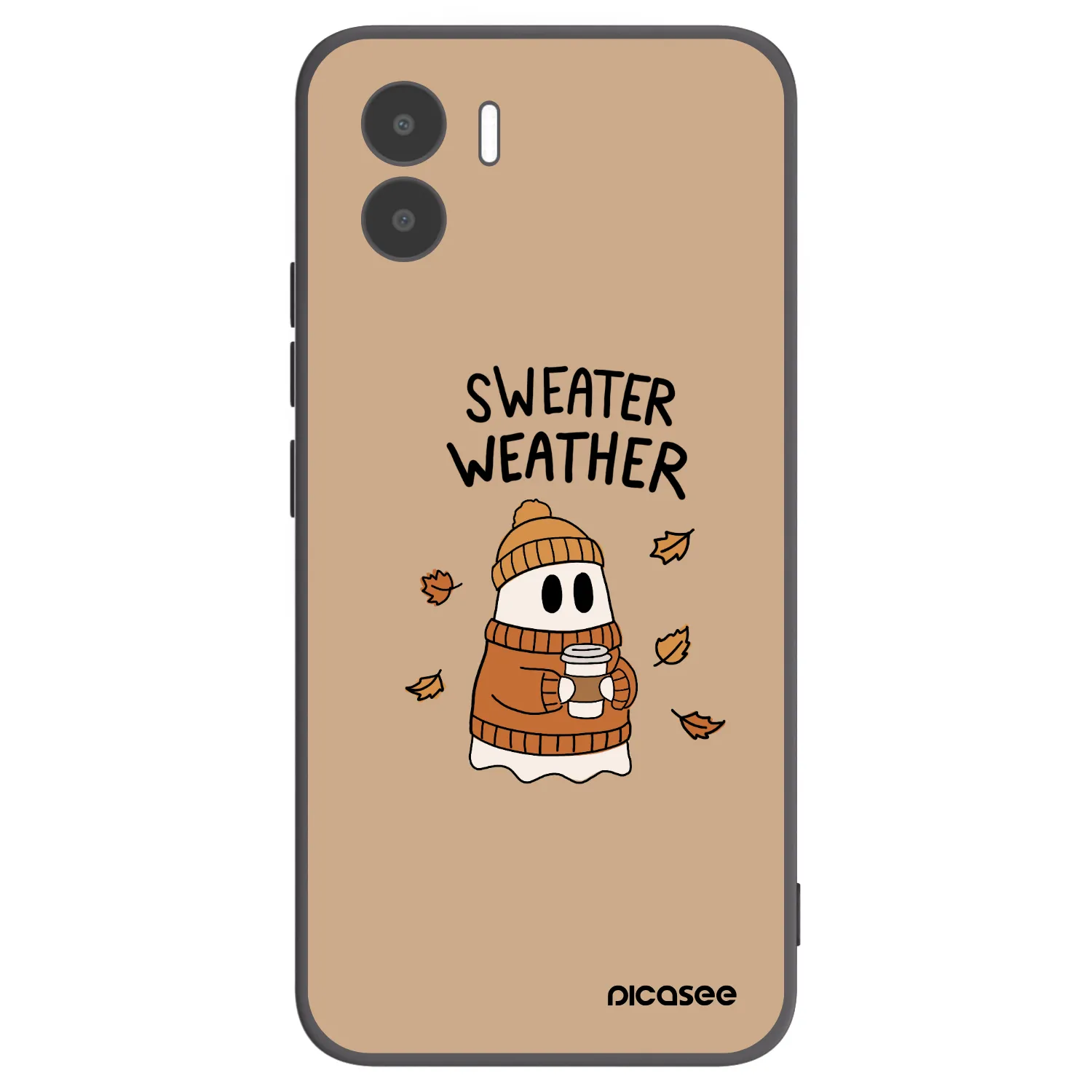 Picasee silikonski črni ovitek za Xiaomi Redmi A1 - Sweater ghost