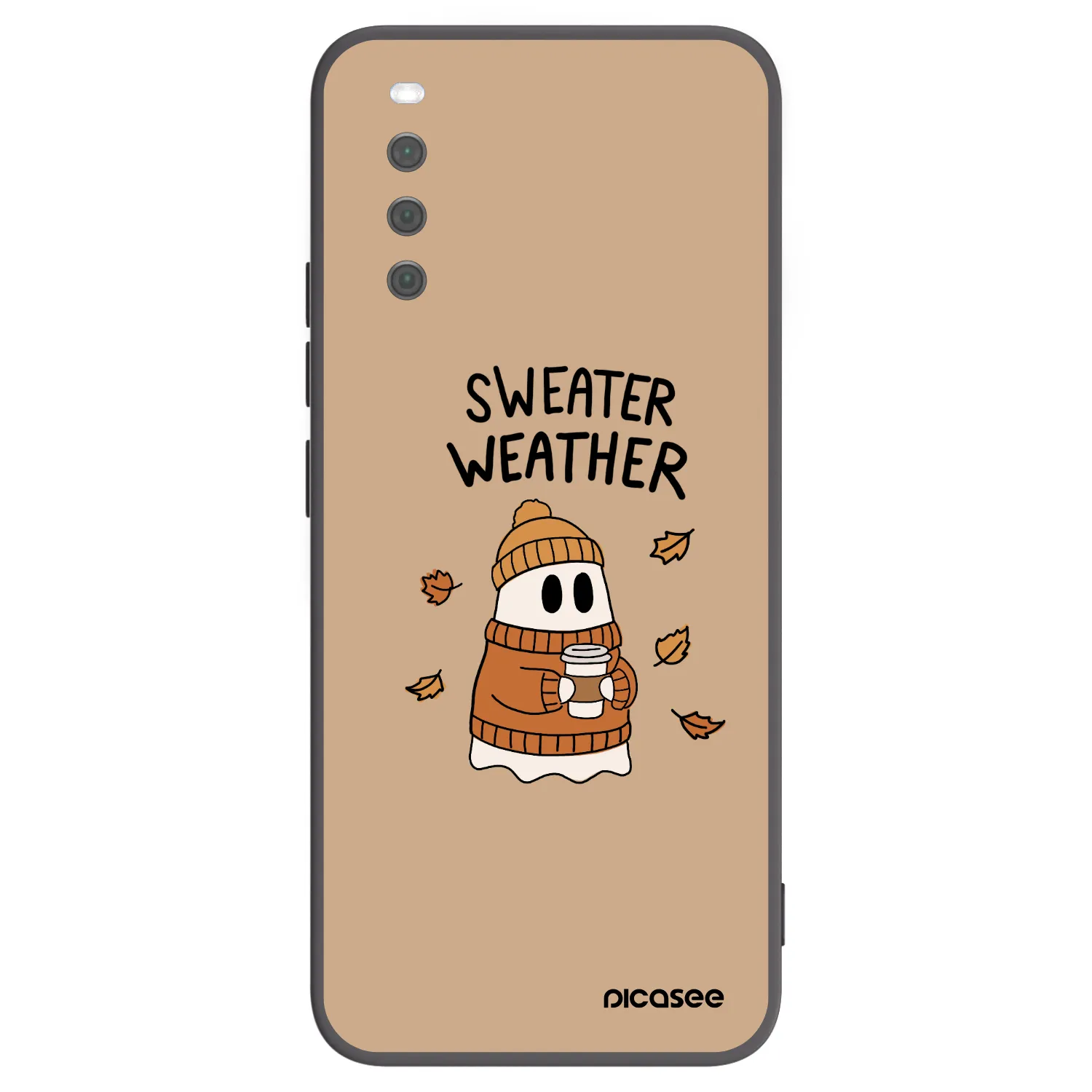 Picasee silikonski črni ovitek za Sony Xperia 10 III - Sweater ghost