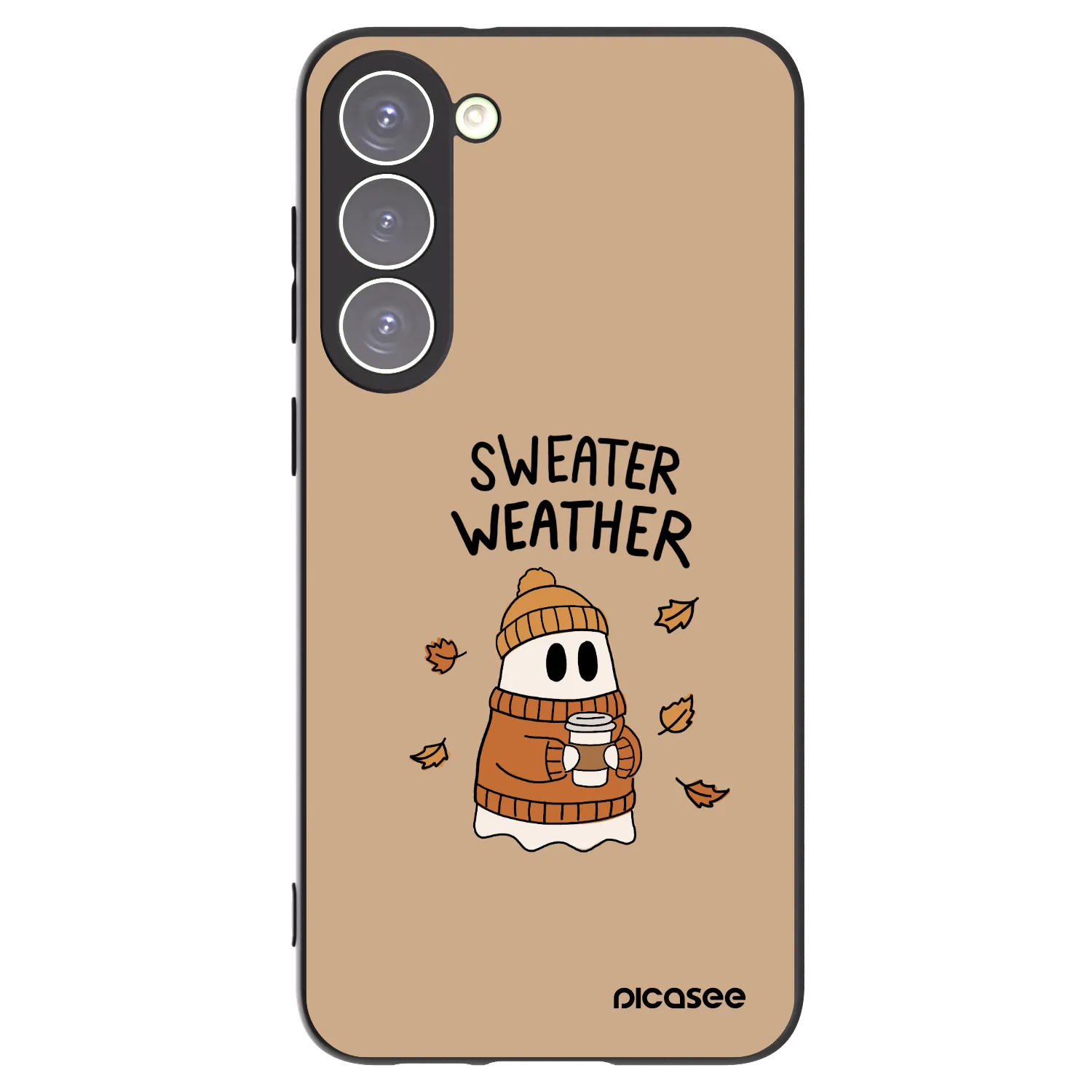 Picasee silikonski črni ovitek za Samsung Galaxy S23+ 5G - Sweater ghost
