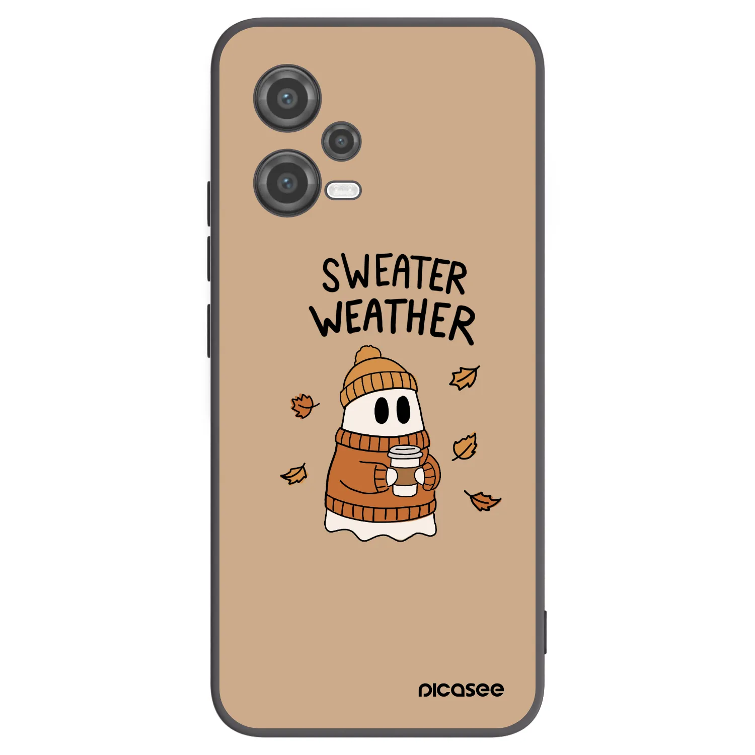 Picasee silikonski črni ovitek za Xiaomi Poco X5 - Sweater ghost