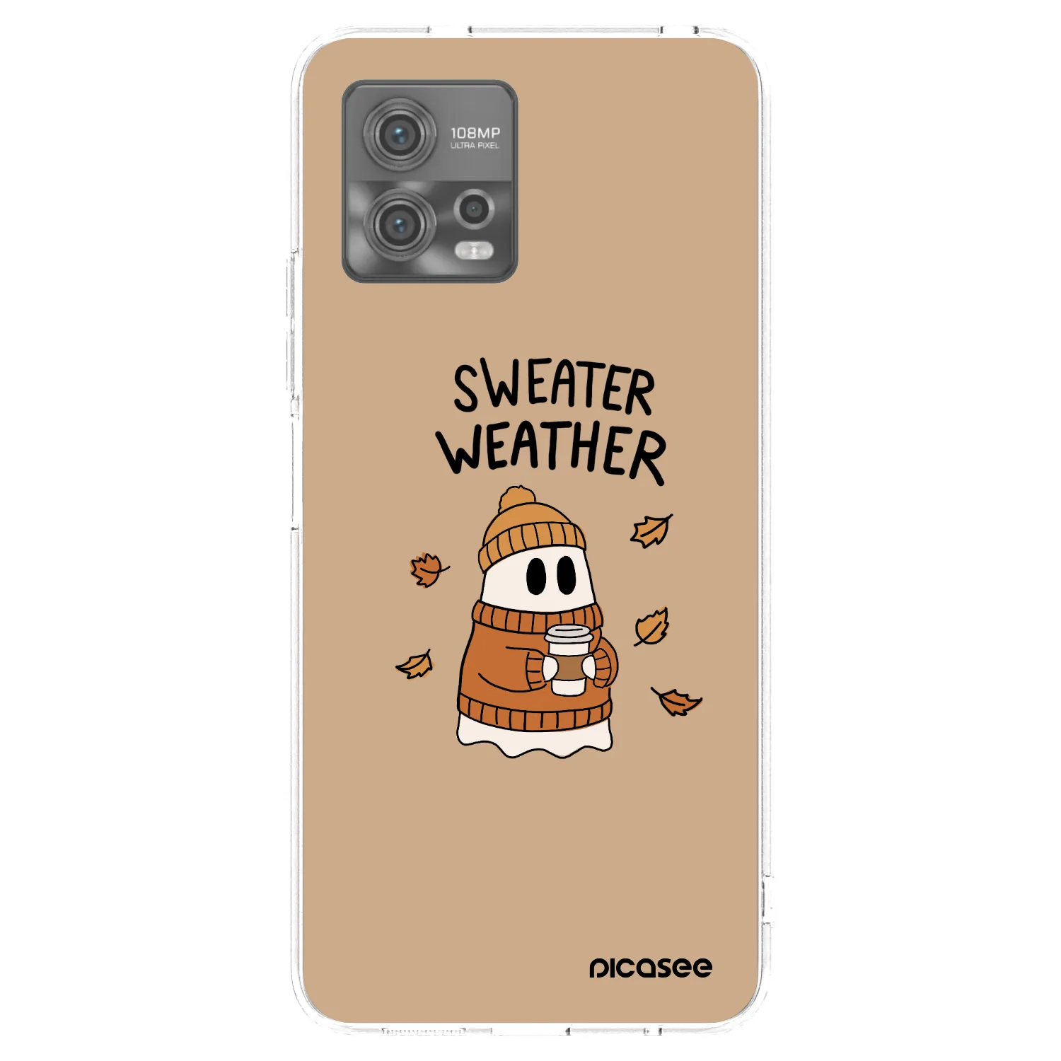 Picasee silikonski prozorni ovitek za Motorola Moto G72 - Sweater ghost