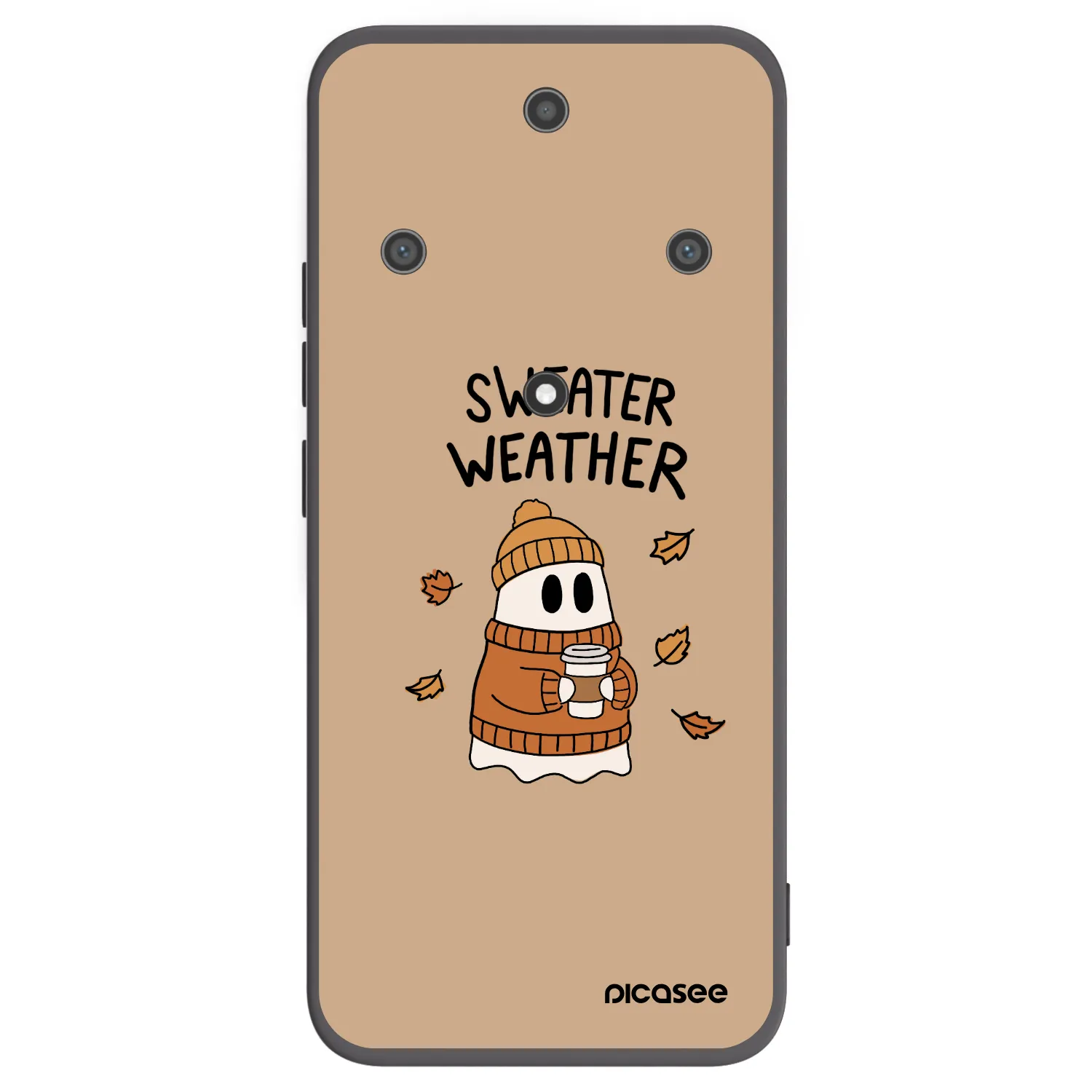 Picasee silikonski črni ovitek za Honor Magic5 Lite 5G - Sweater ghost