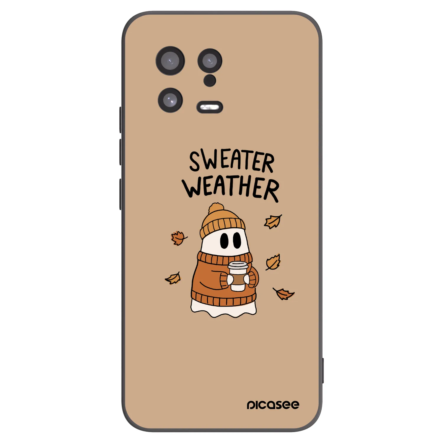 Picasee silikonski črni ovitek za Xiaomi 13 - Sweater ghost