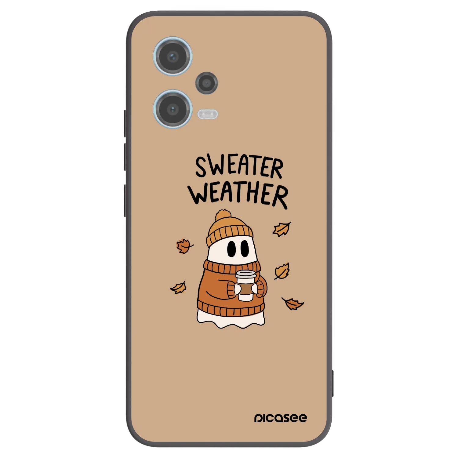 Picasee silikonski črni ovitek za Xiaomi Redmi Note 12 5G - Sweater ghost