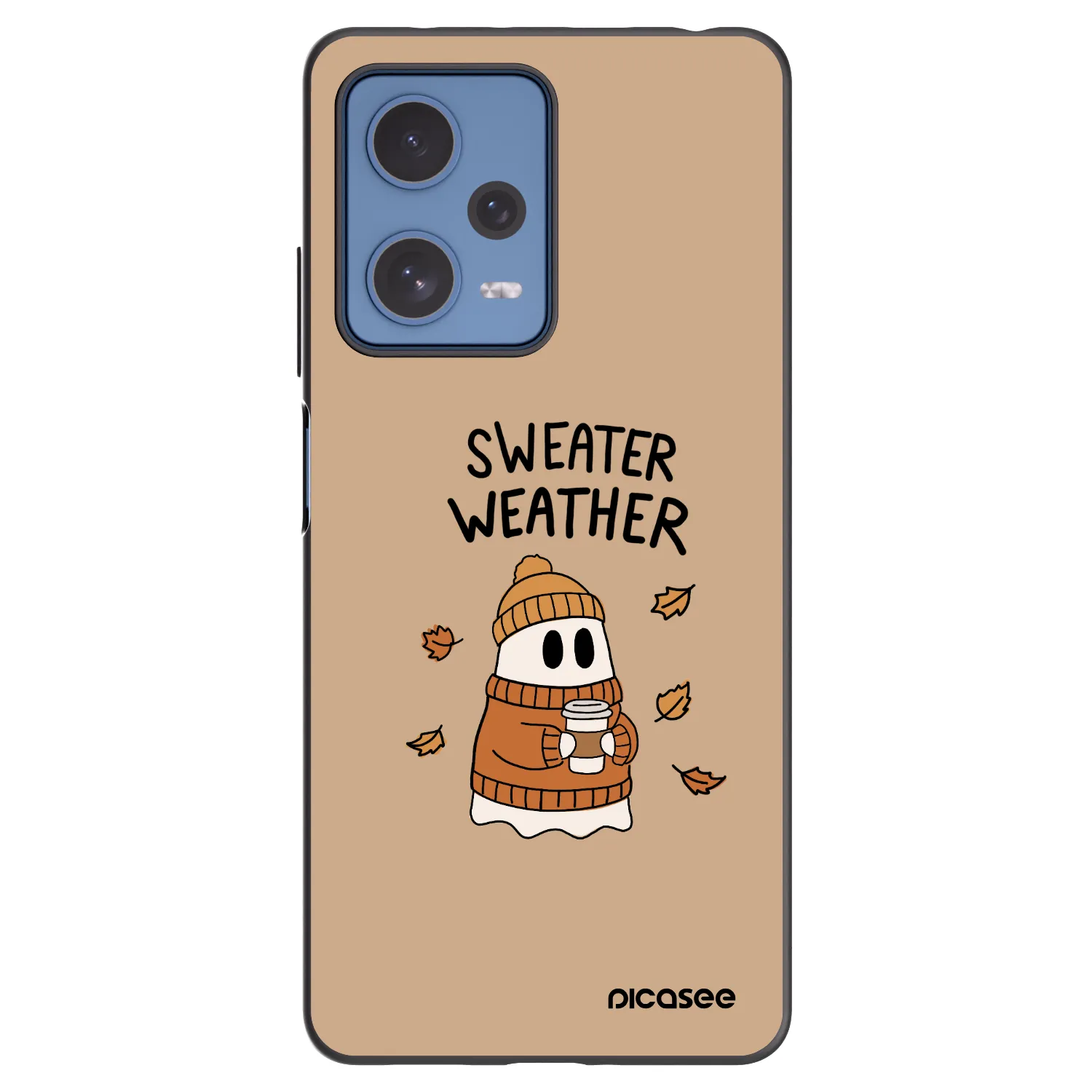 Picasee silikonski črni ovitek za Xiaomi Redmi Note 12 Pro 5G - Sweater ghost
