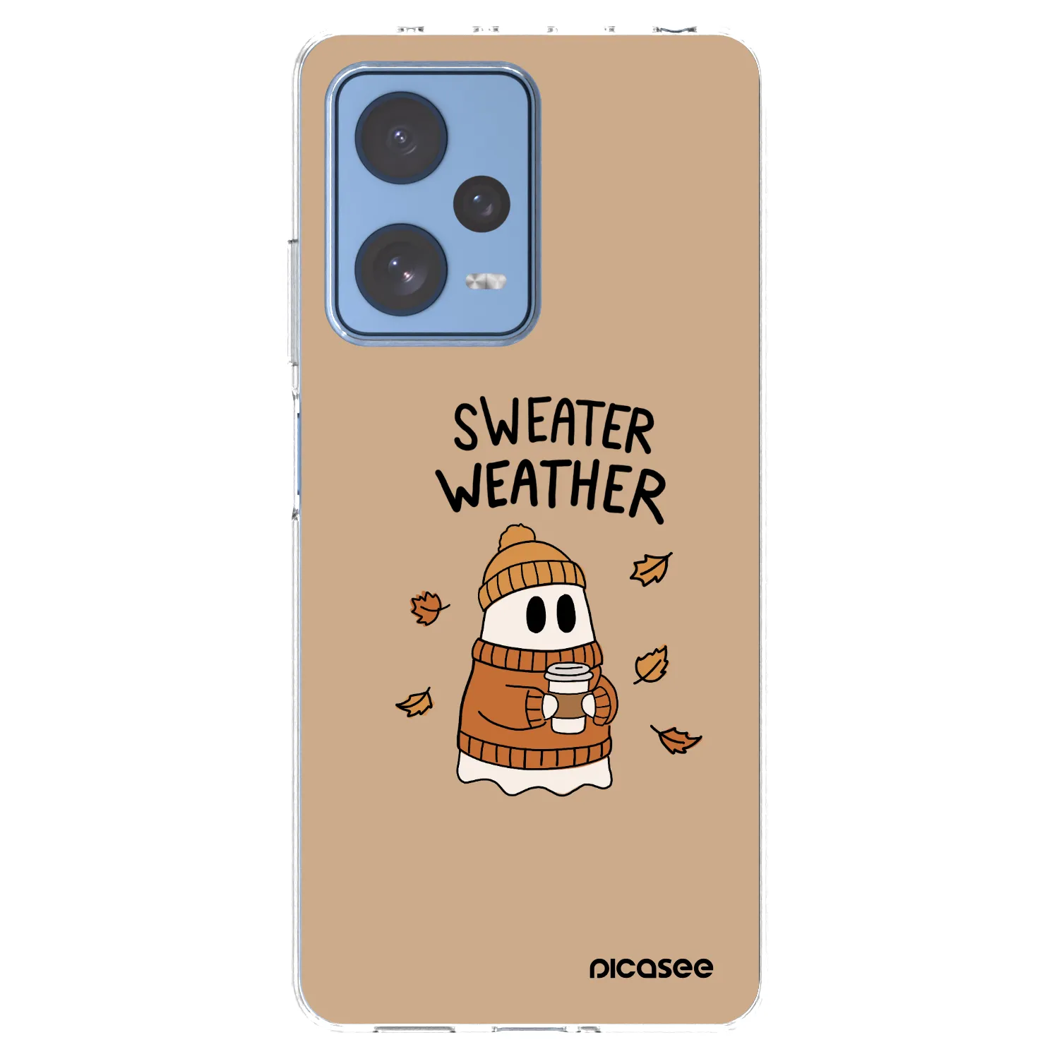 Picasee silikonski prozorni ovitek za Xiaomi Redmi Note 12 Pro 5G - Sweater ghost