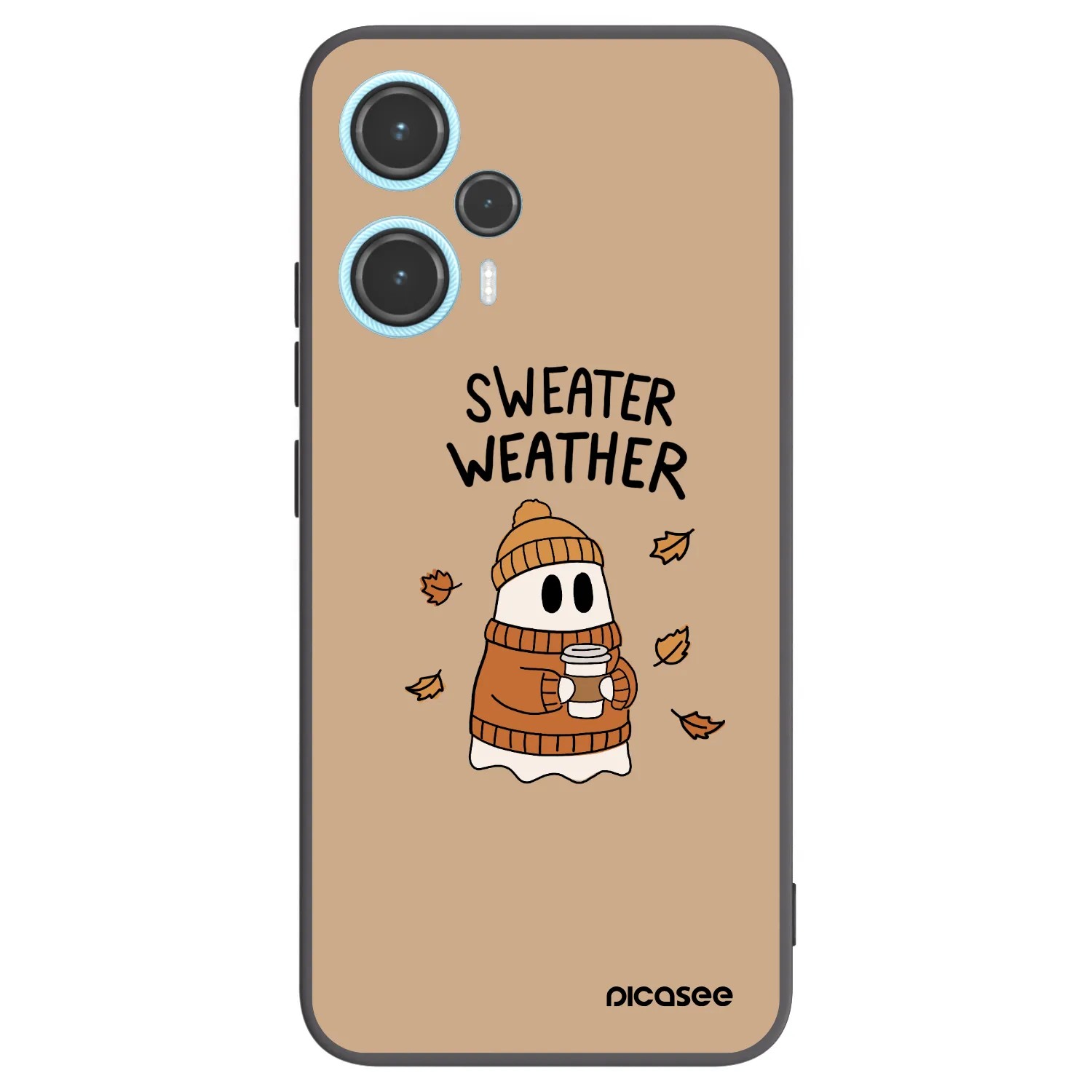 Picasee silikonski črni ovitek za Xiaomi Poco F5 - Sweater ghost