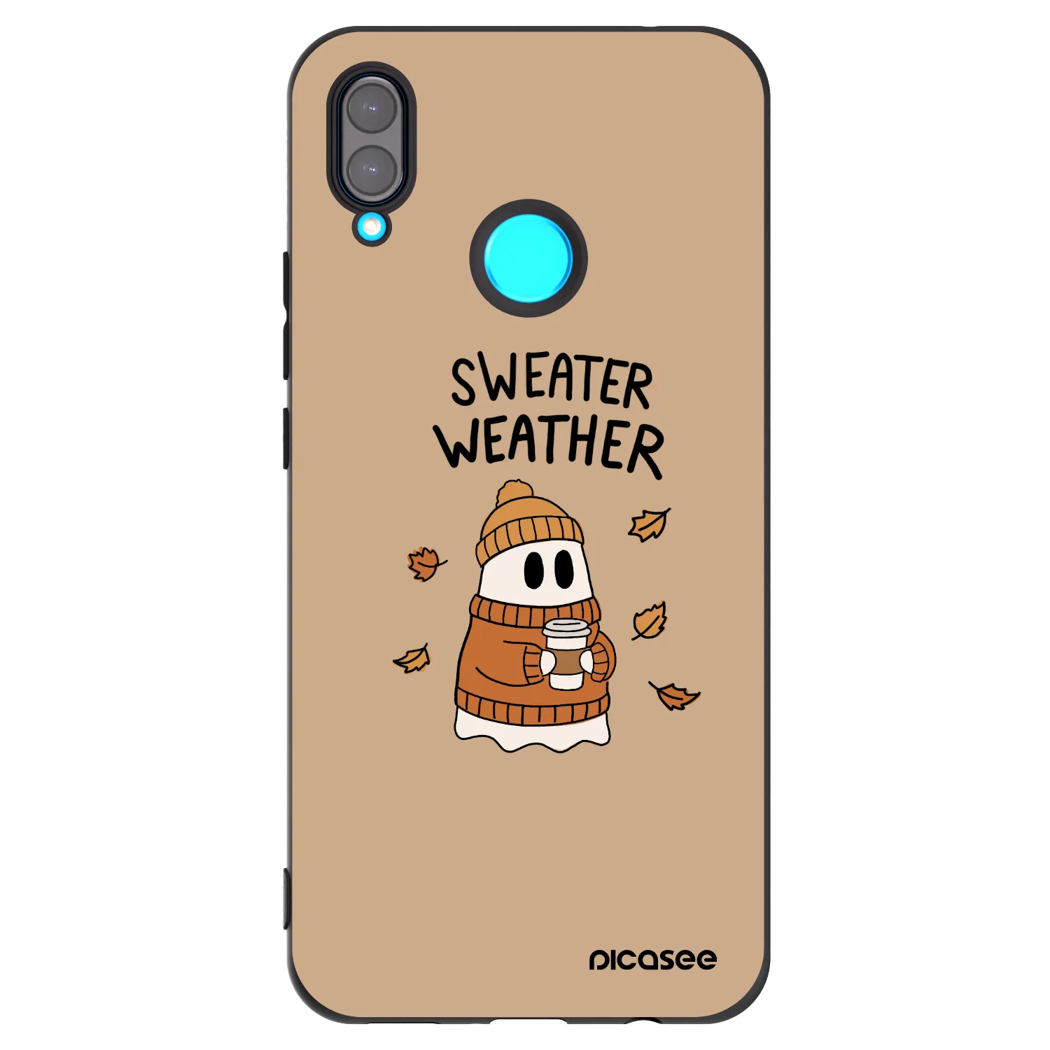 Picasee silikonski črni ovitek za Huawei Nova 3i - Sweater ghost