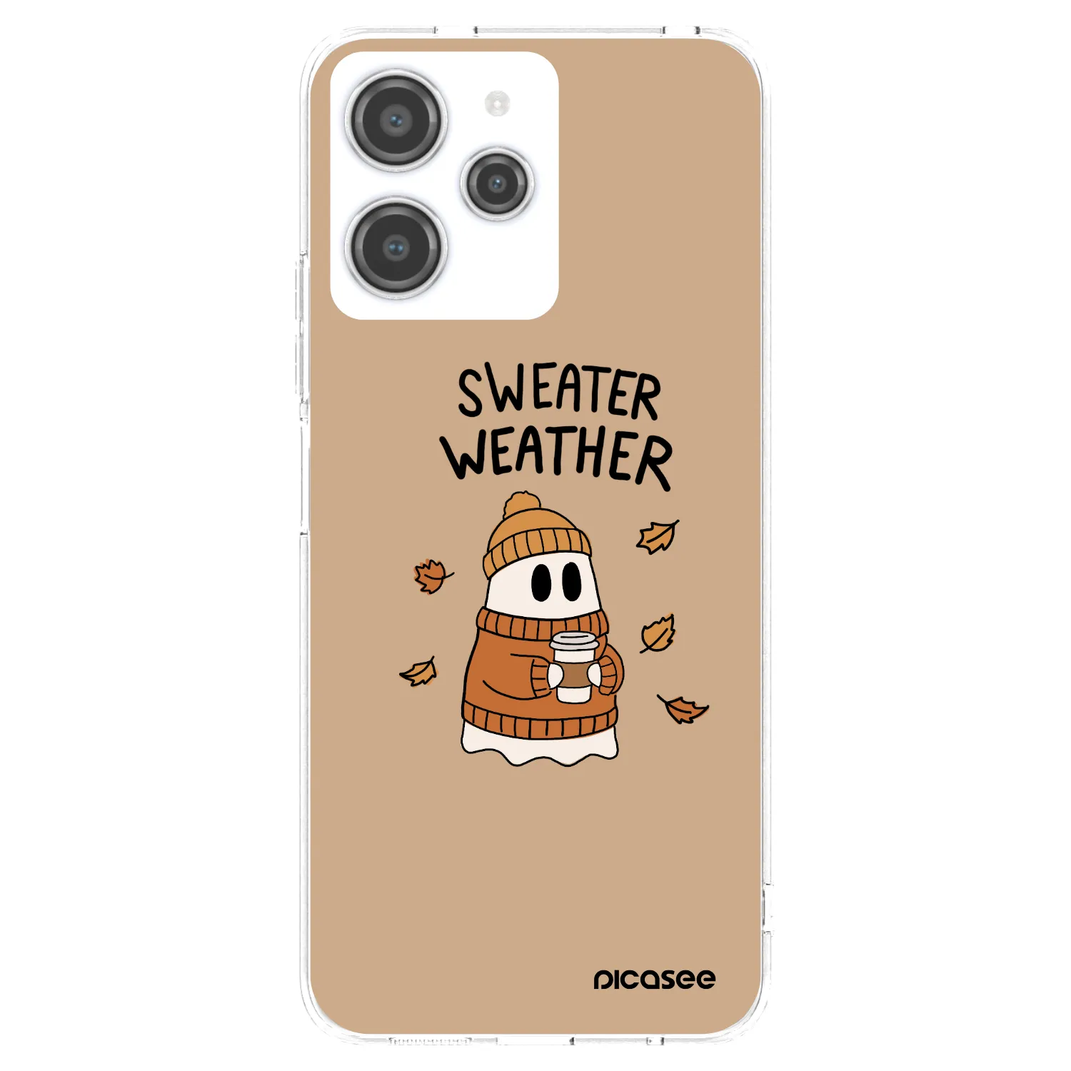 Picasee silikonski prozorni ovitek za Xiaomi Redmi 12 4G - Sweater ghost