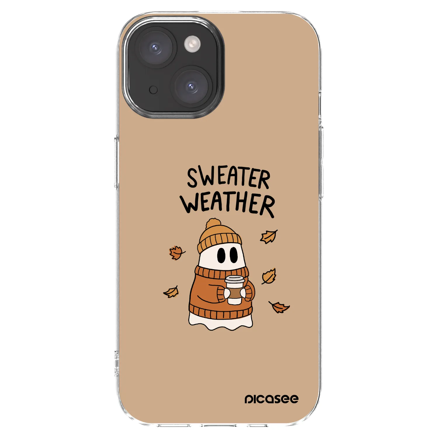 Picasee silikonski prozorni ovitek za Apple iPhone 15 - Sweater ghost