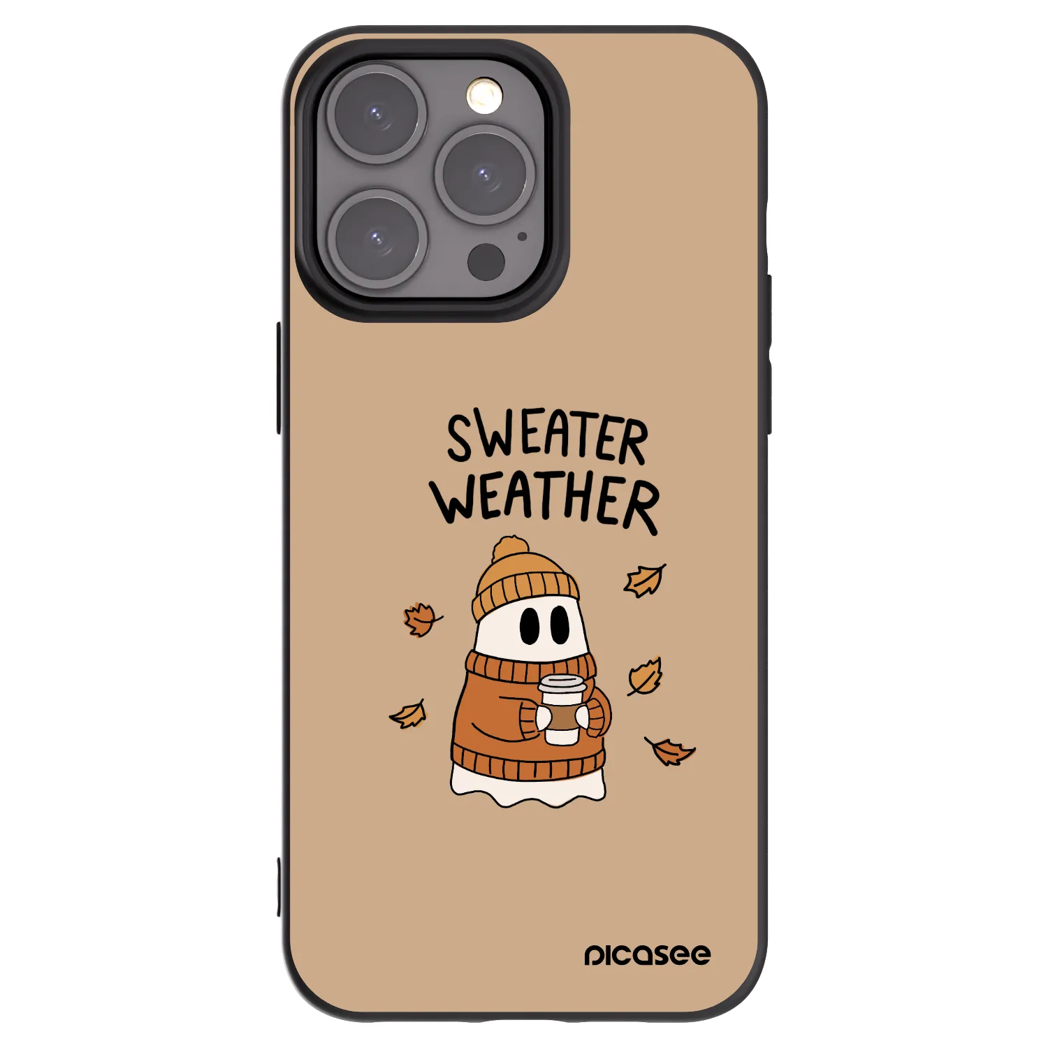 Picasee silikonski črni ovitek za Apple iPhone 15 Pro Max - Sweater ghost