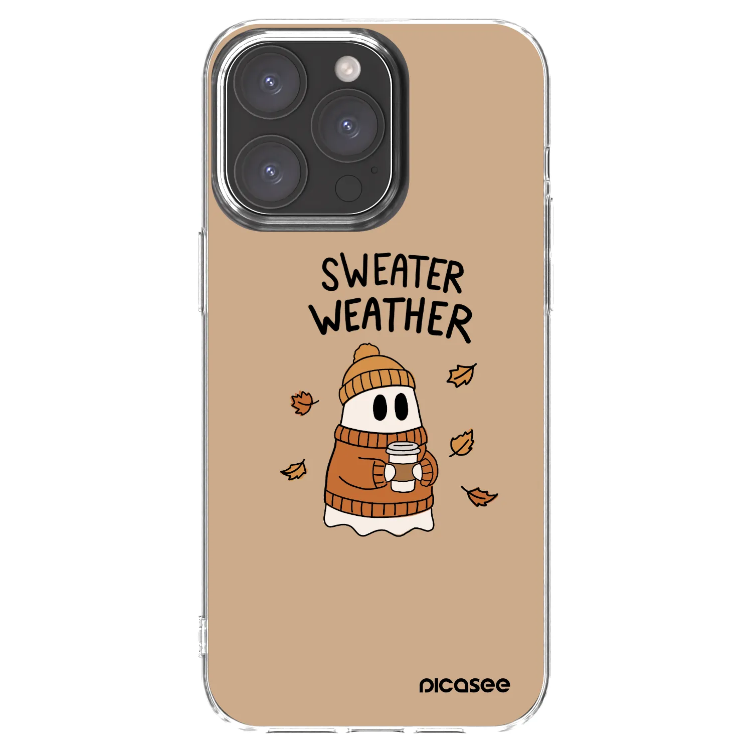 Picasee silikonski prozorni ovitek za Apple iPhone 15 Pro Max - Sweater ghost