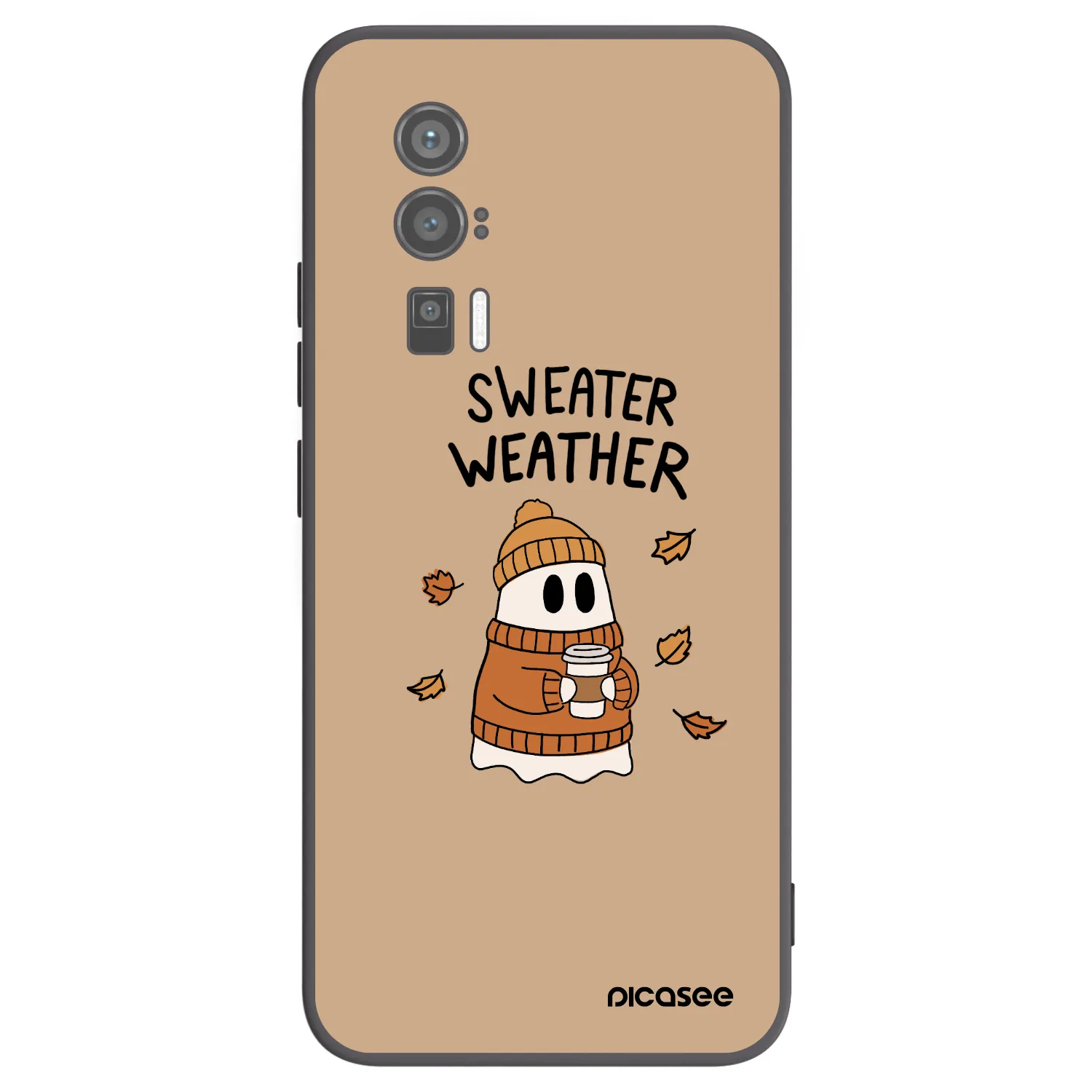 Picasee silikonski črni ovitek za Xiaomi Poco F5 Pro 5G - Sweater ghost